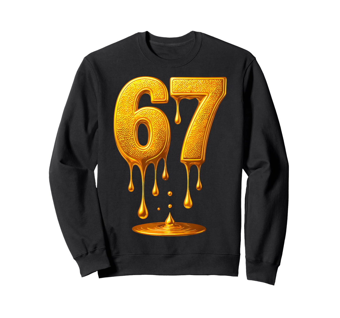 67 Gold Drip Six Seven Funny Meme T-Shirt