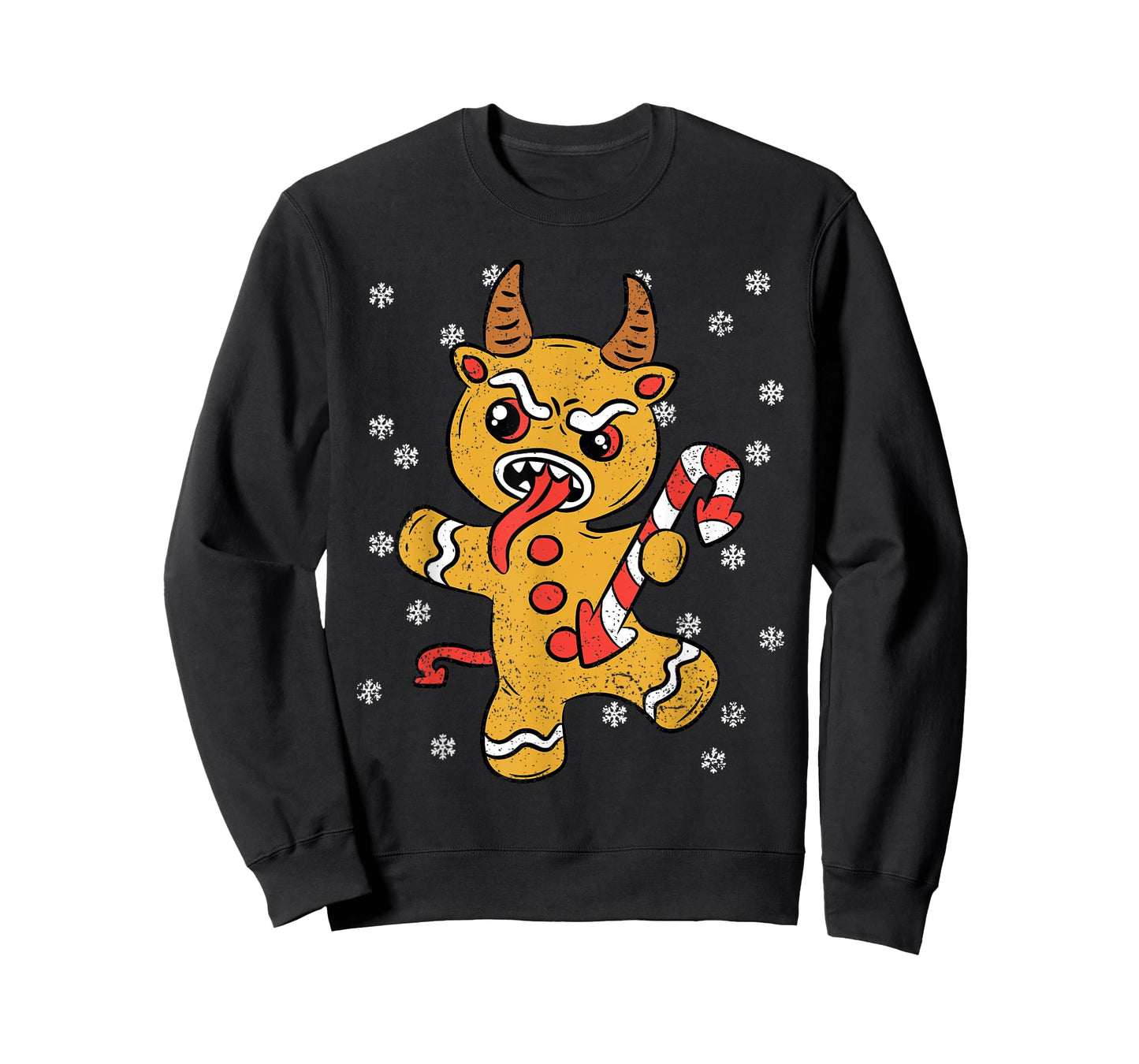 Gingerbread Man Krampus Christmas Pajama X-mas Candy Cane T-Shirt