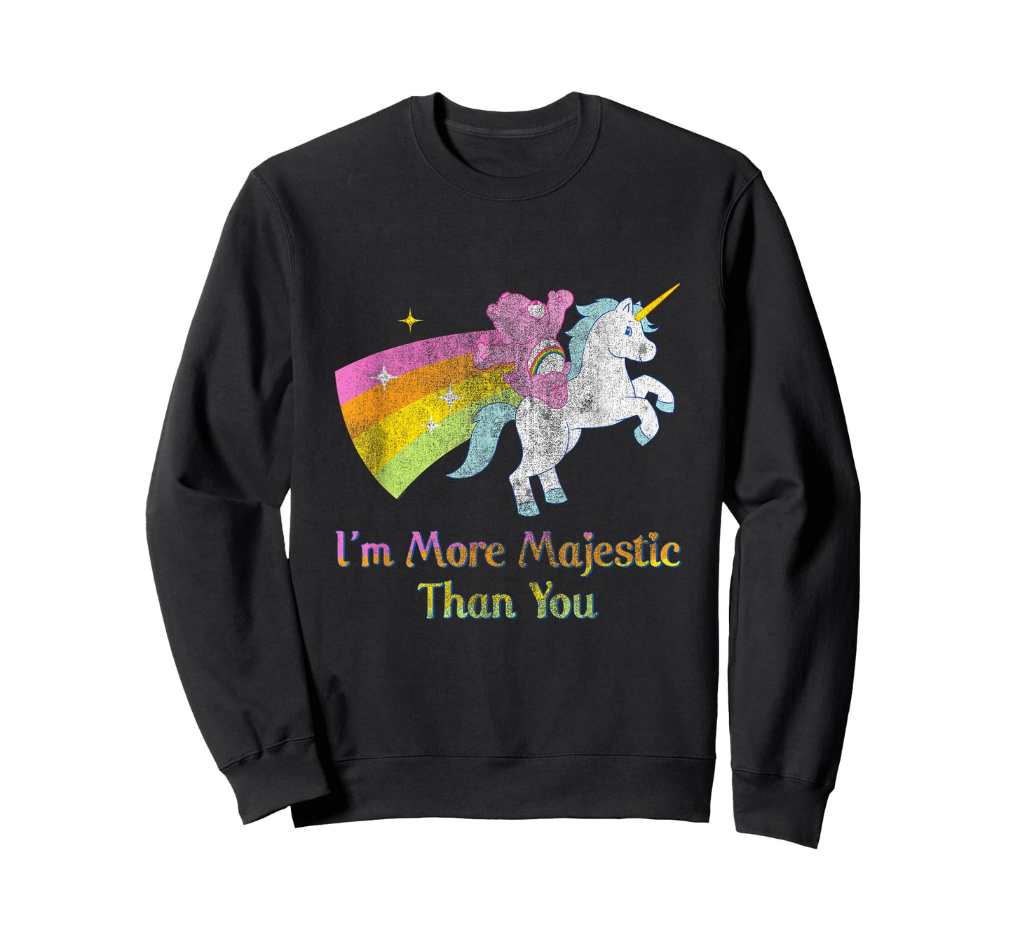 Care Bears More Majestic Than You Rainbow Unicorn Cartoon T-Shirt