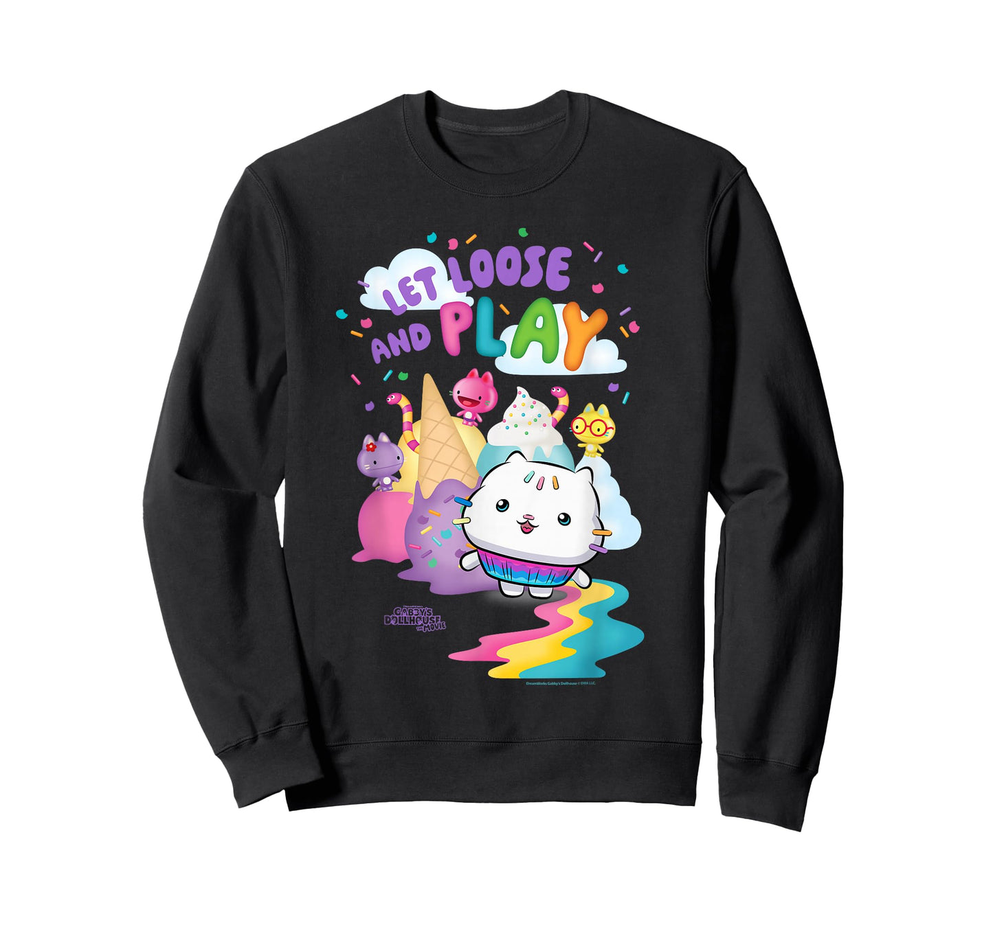 DreamWorks Gabby's Dollhouse The Movie Let Loose and Play T-Shirt