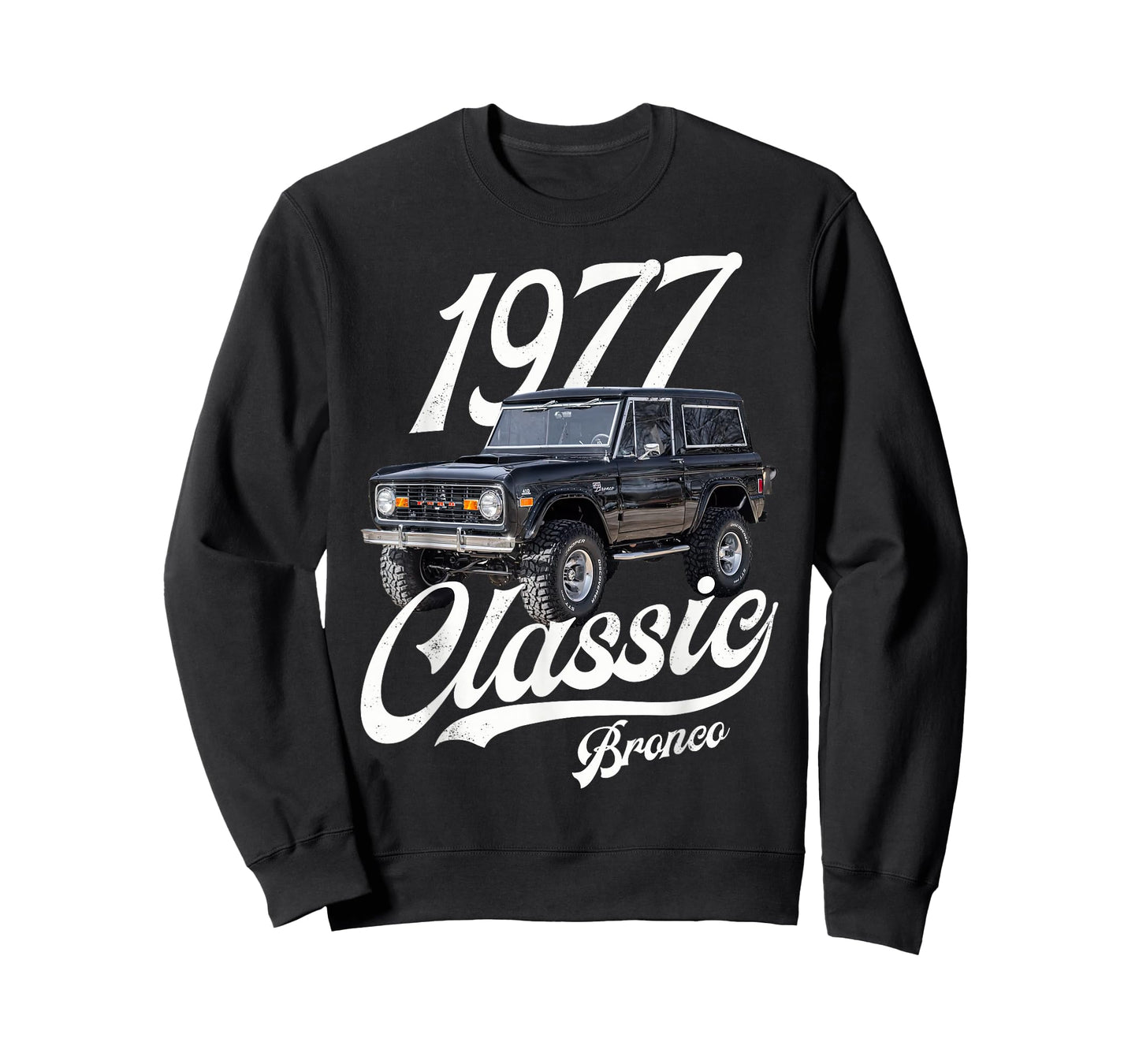 Classic bronco 1977 Black T-Shirt, Small