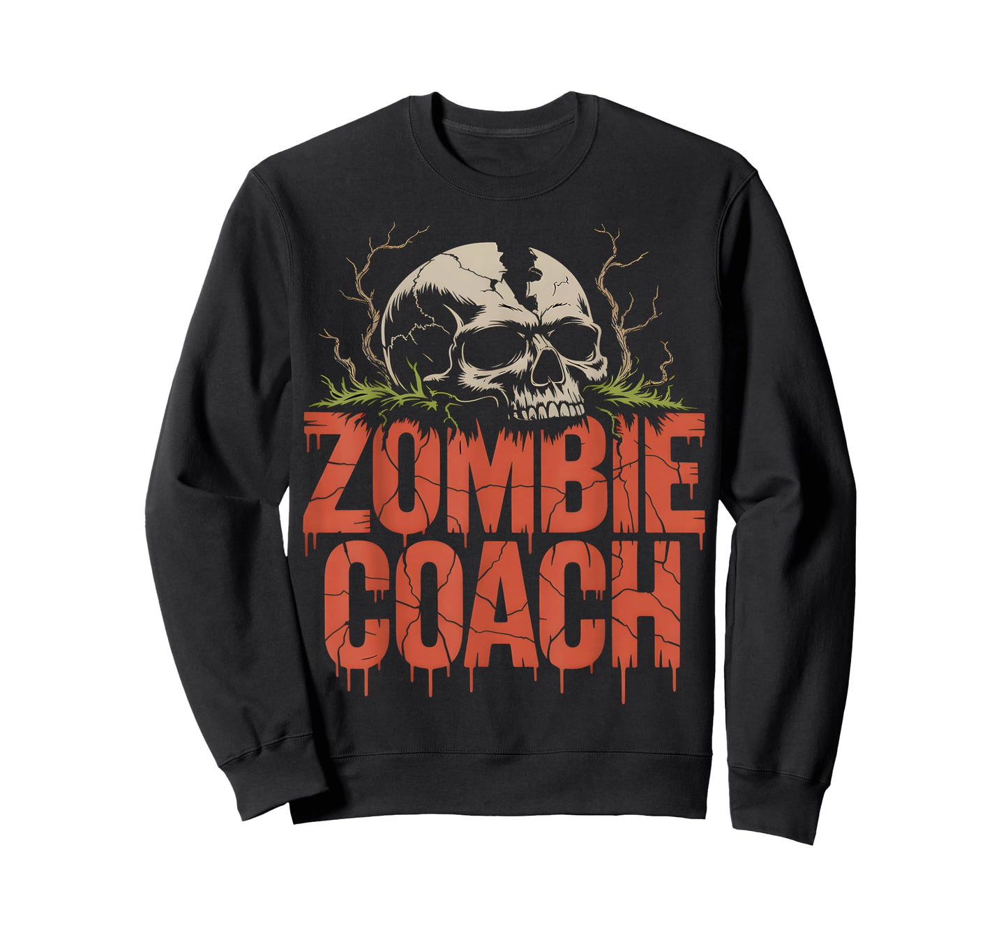 Zombie Coach Scary Skull Halloween T-Shirt