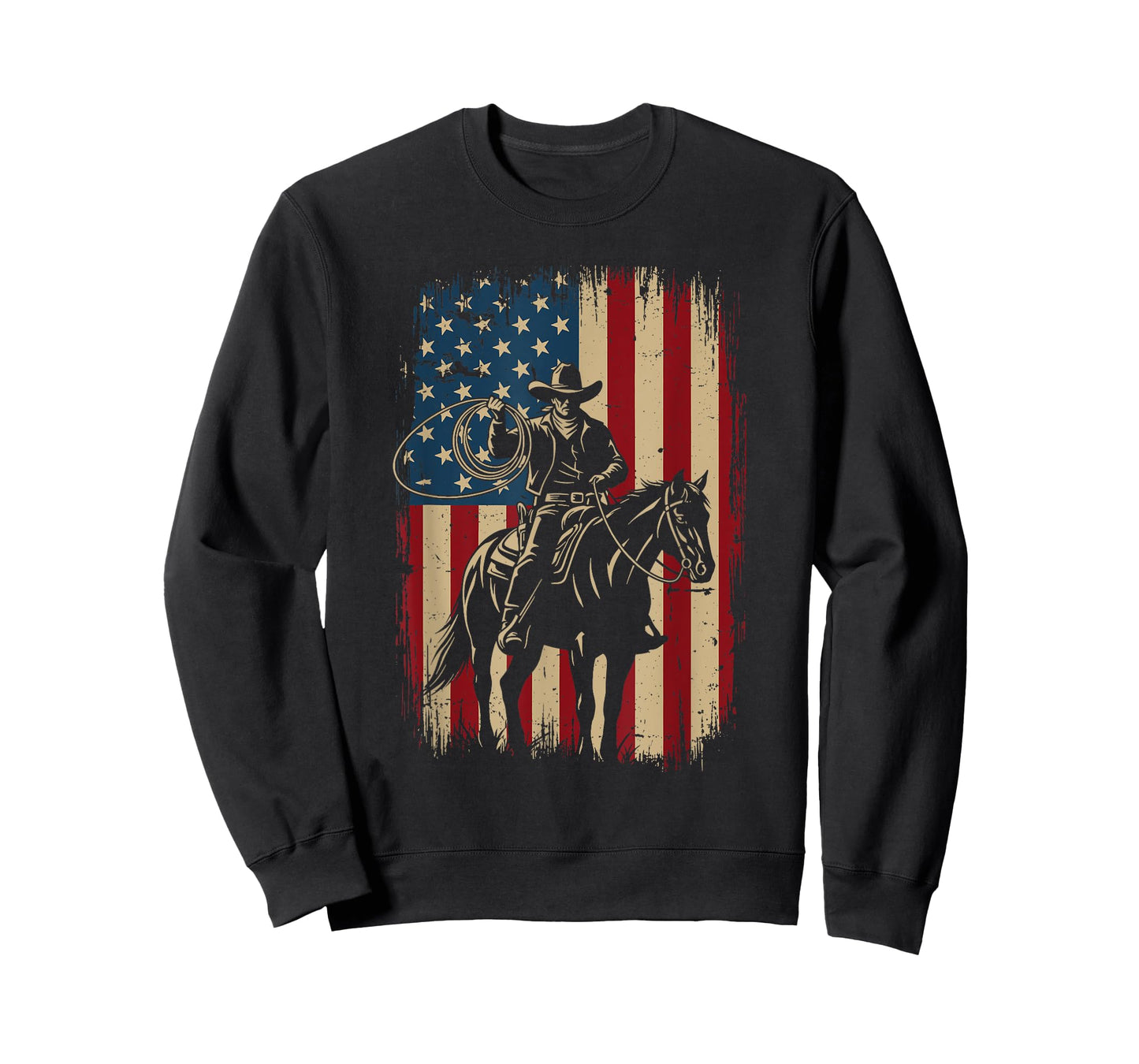Patriotic Cowboy - Country Western Cowpoke Rancher T-Shirt