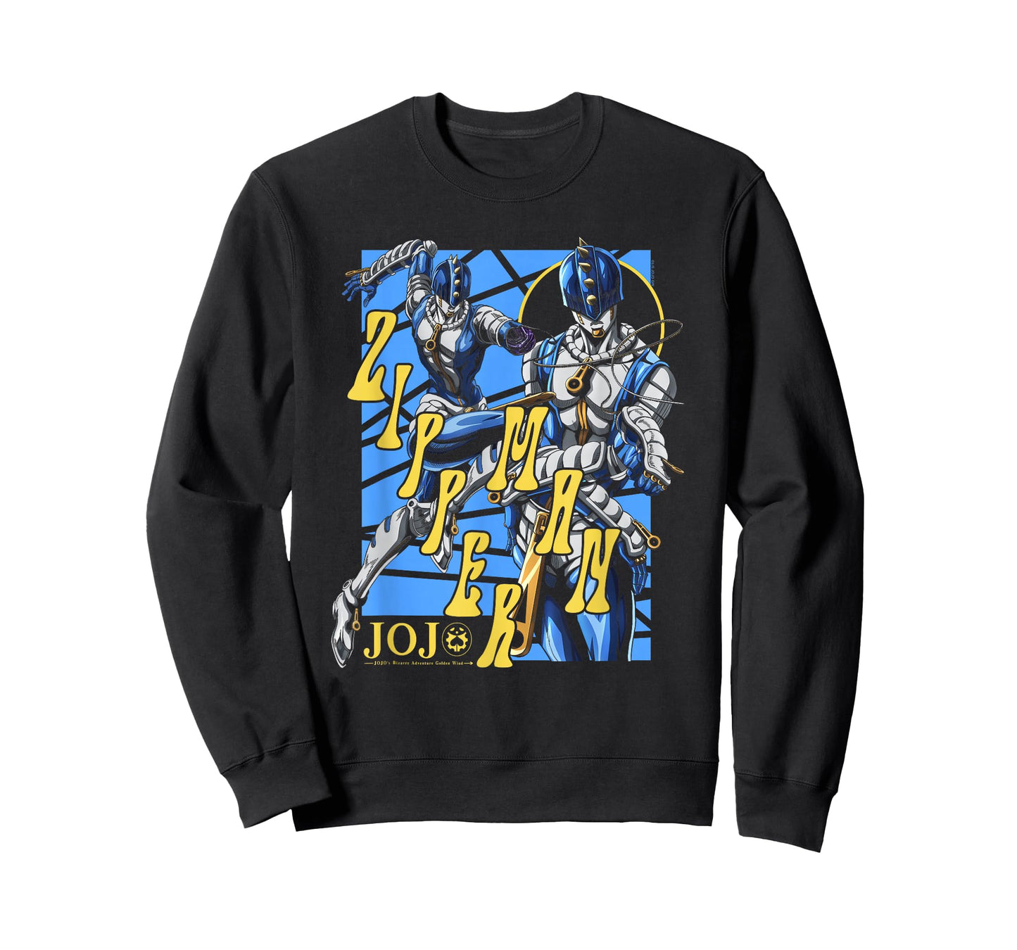 JoJo's Bizarre Adventure Zipper Man Attack Pose Anime T-Shirt