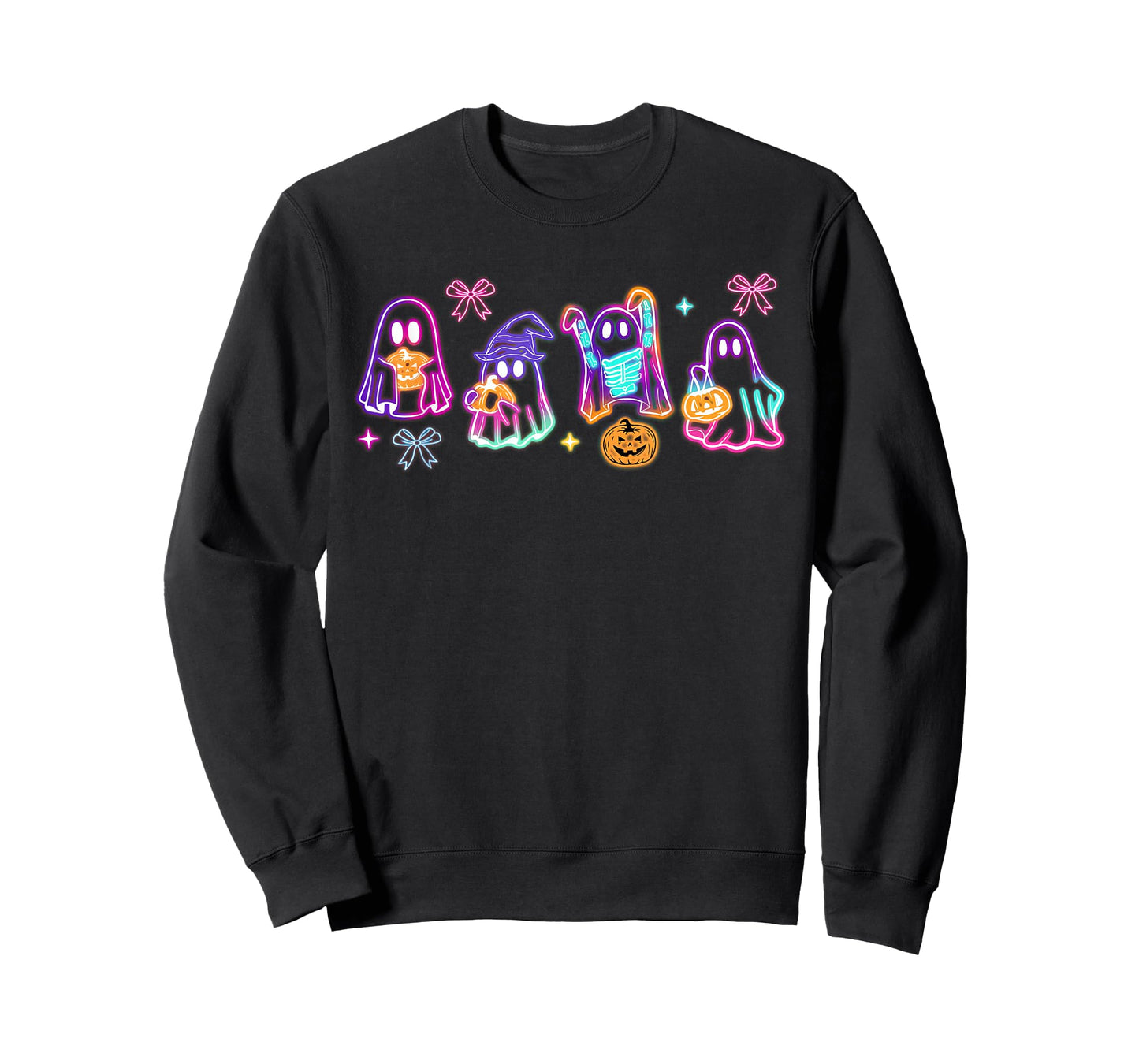Spooky Season Ghost Neon Coquette Halloween Boujee Boo-Jee T-Shirt