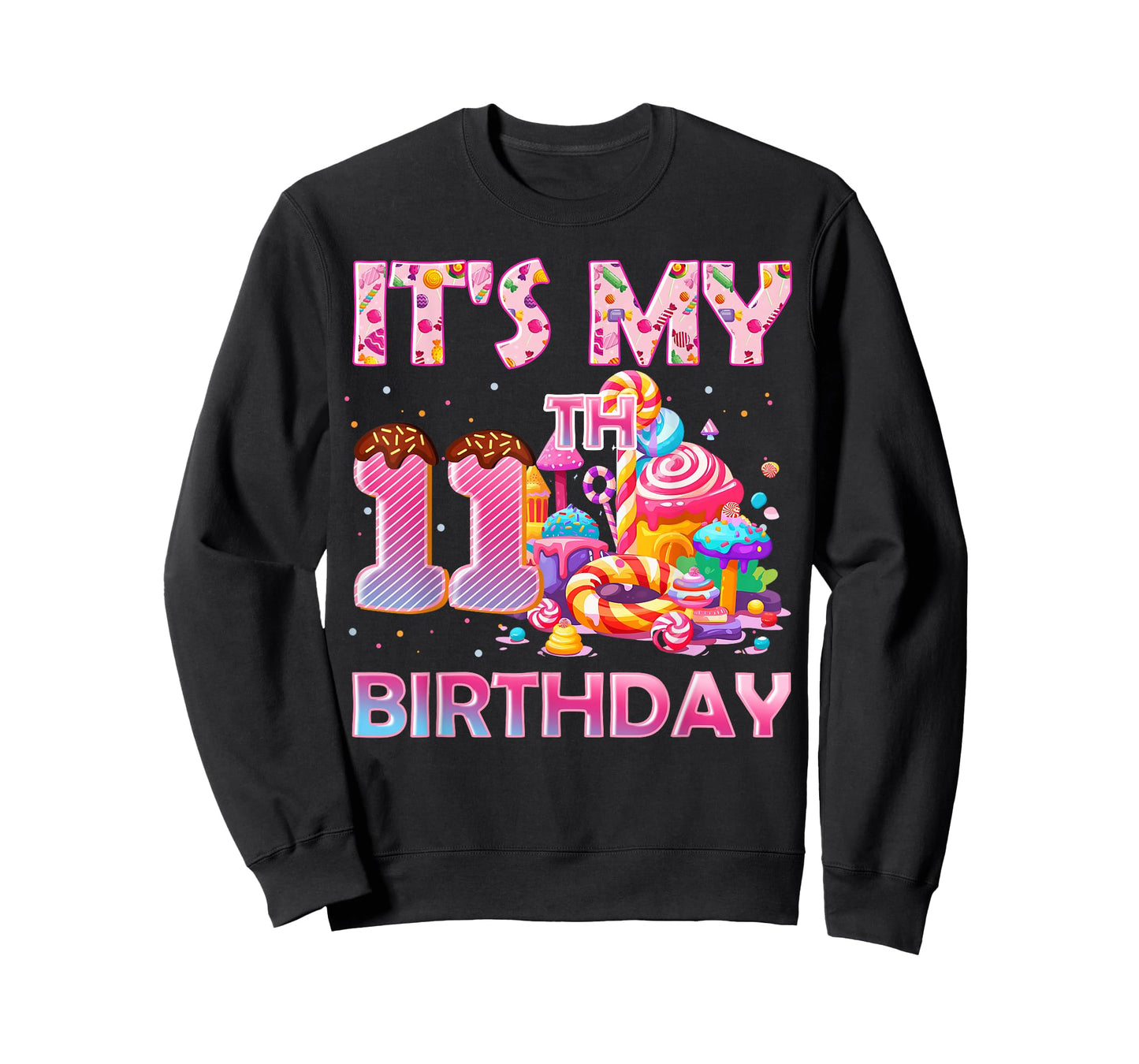 It’s My 11th Birthday Sweet Candy 11 Years Old T-Shirt