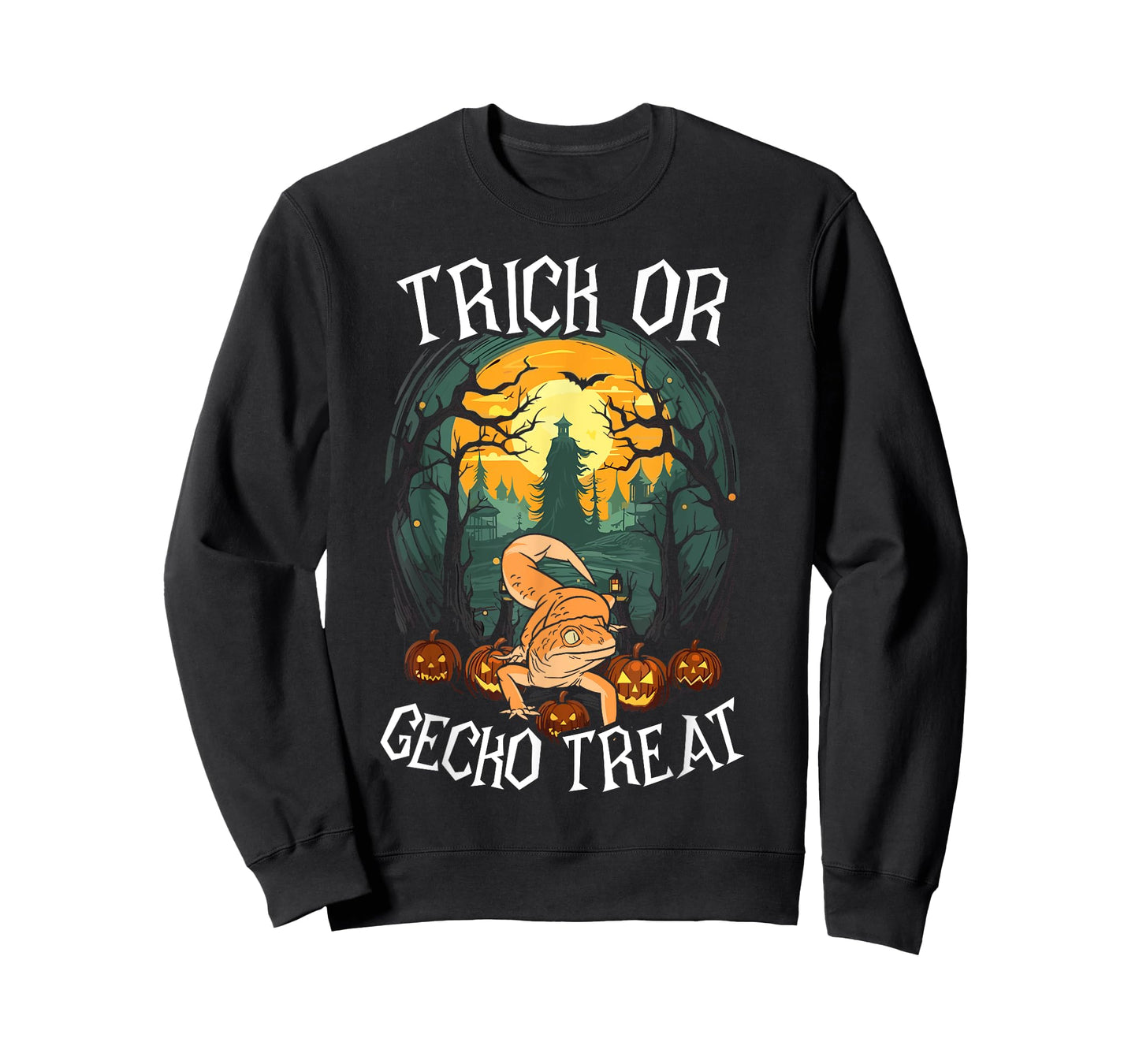 Gecko Halloween Scary Reptile Trick Or Treat Spooky Lizard T-Shirt