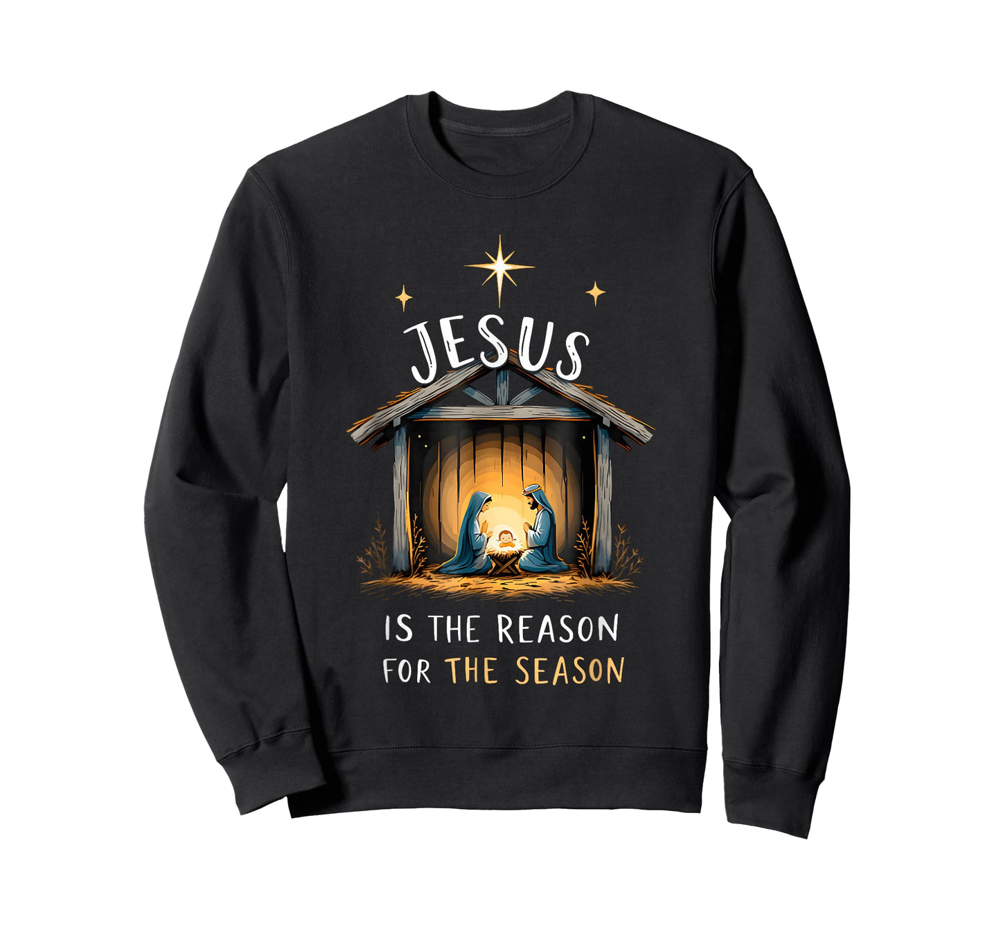Jesus is The Reason for The Season Christian Faith Christmas T-Shirt