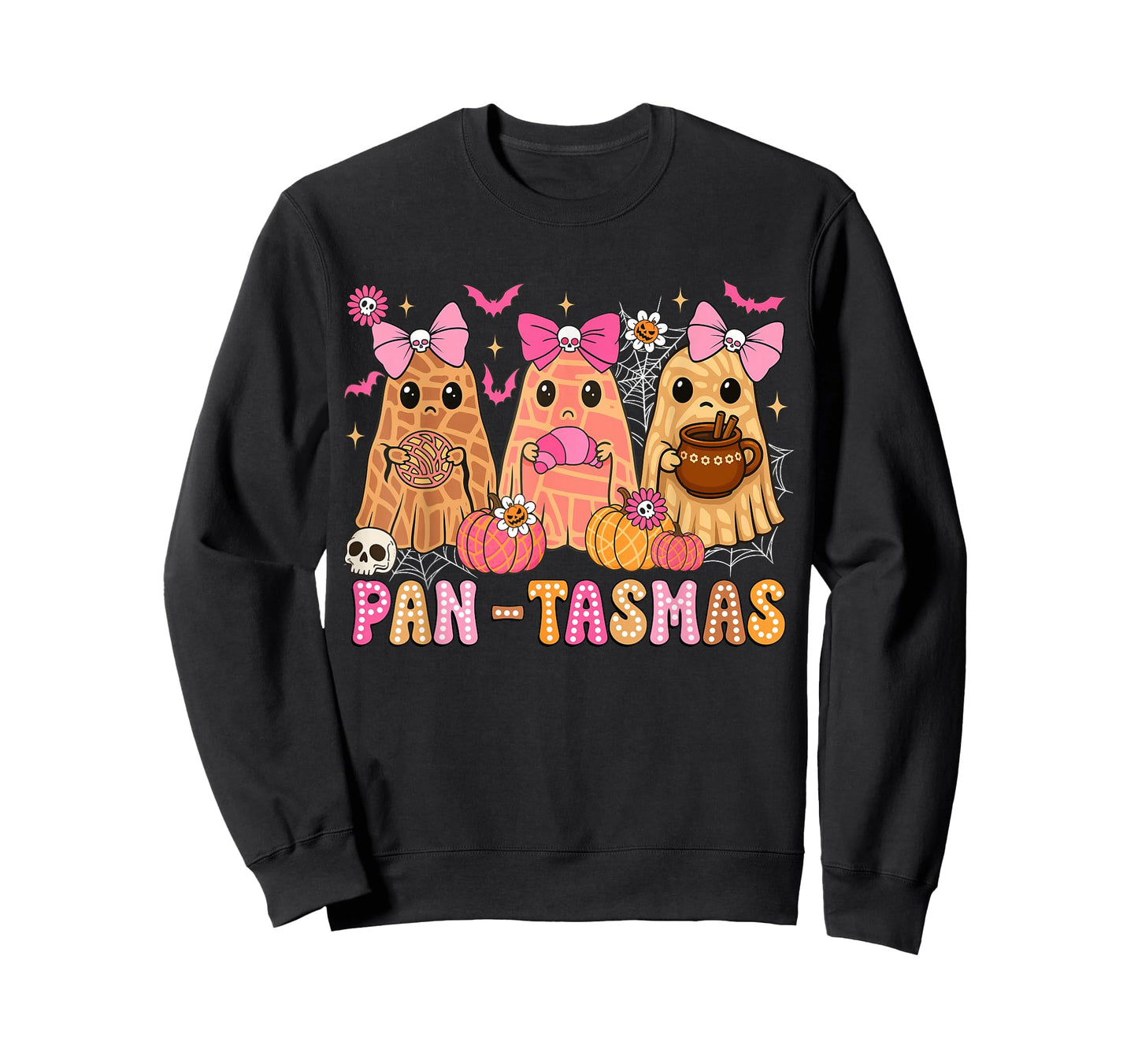 Funny Pantasmas Ghost Pan Dulce Halloween Mexican Conchas T-Shirt