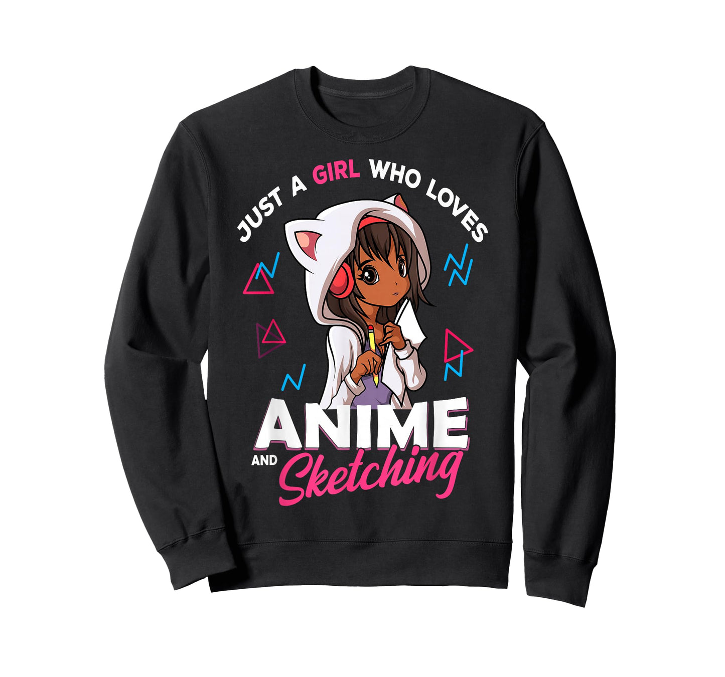 Just A Girl Who Loves Anime and Sketching Anime Merch Stuff T-Shirt
