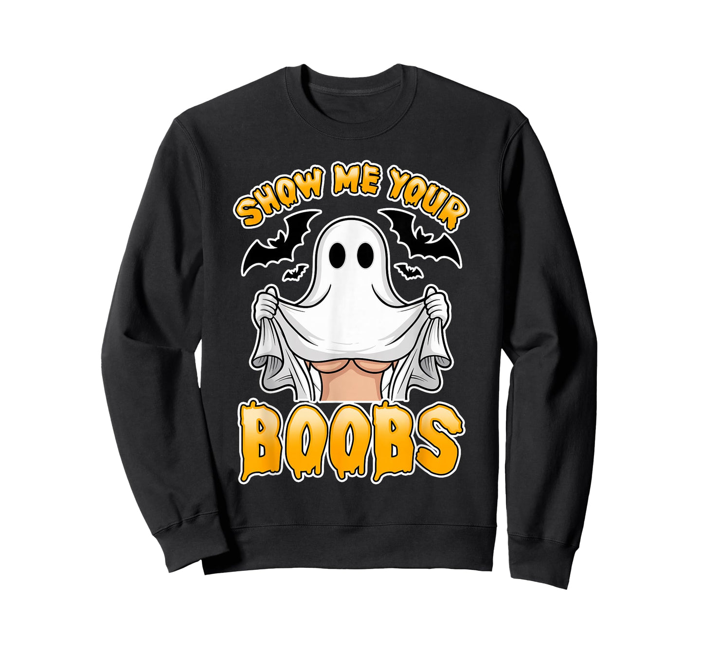 Ghost Costume Funny Show Me Your Boobs T-Shirt