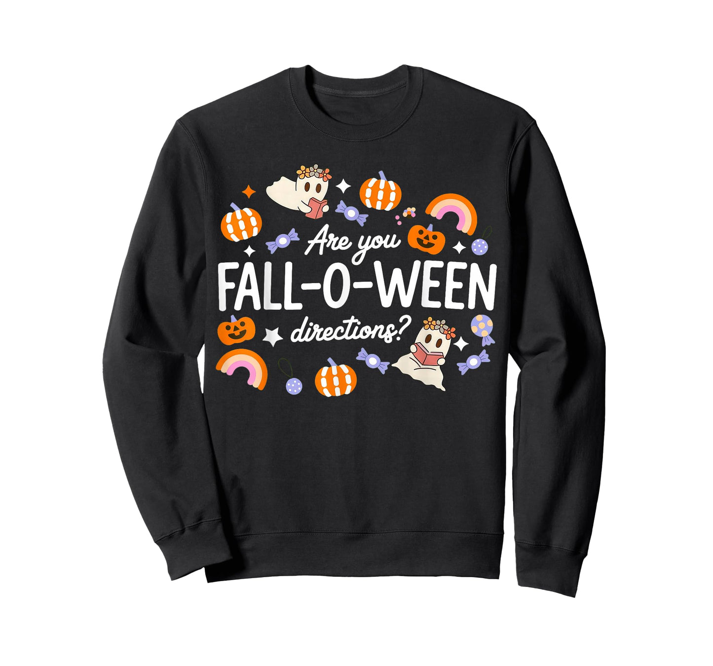 are You Fall O Ween Directions Halloween Teacher Ghosts T-Shirt
