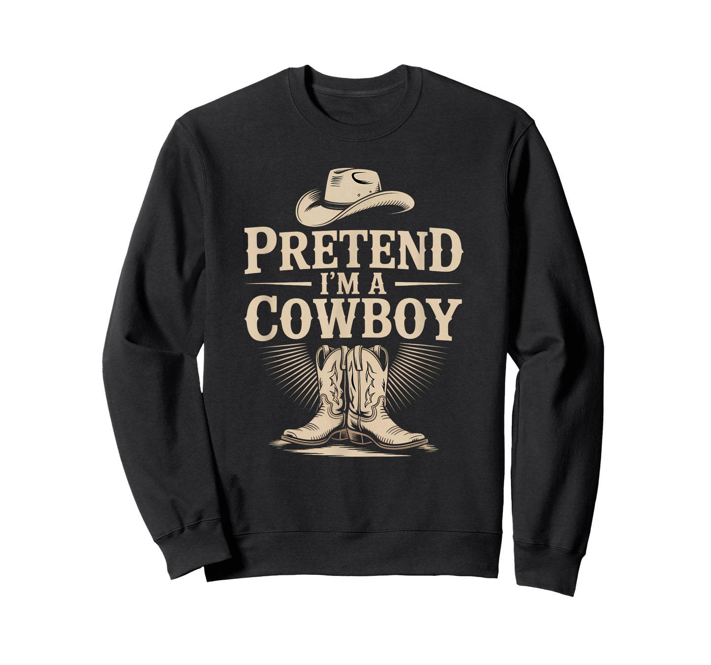 Pretend I'm A Cowboy Funny Western Halloween Costume Party T-Shirt