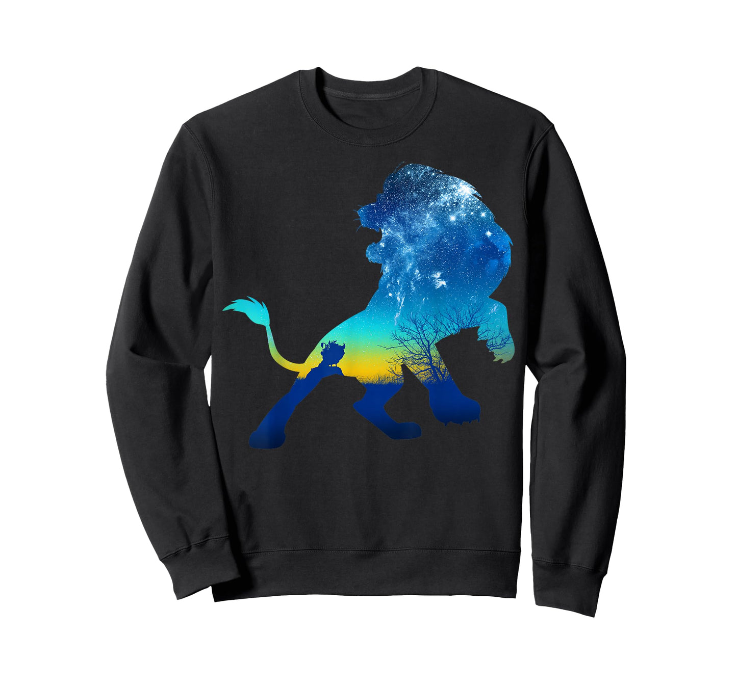 Disney The Lion King Simba Midnight Sky Silhouette Portrait T-Shirt