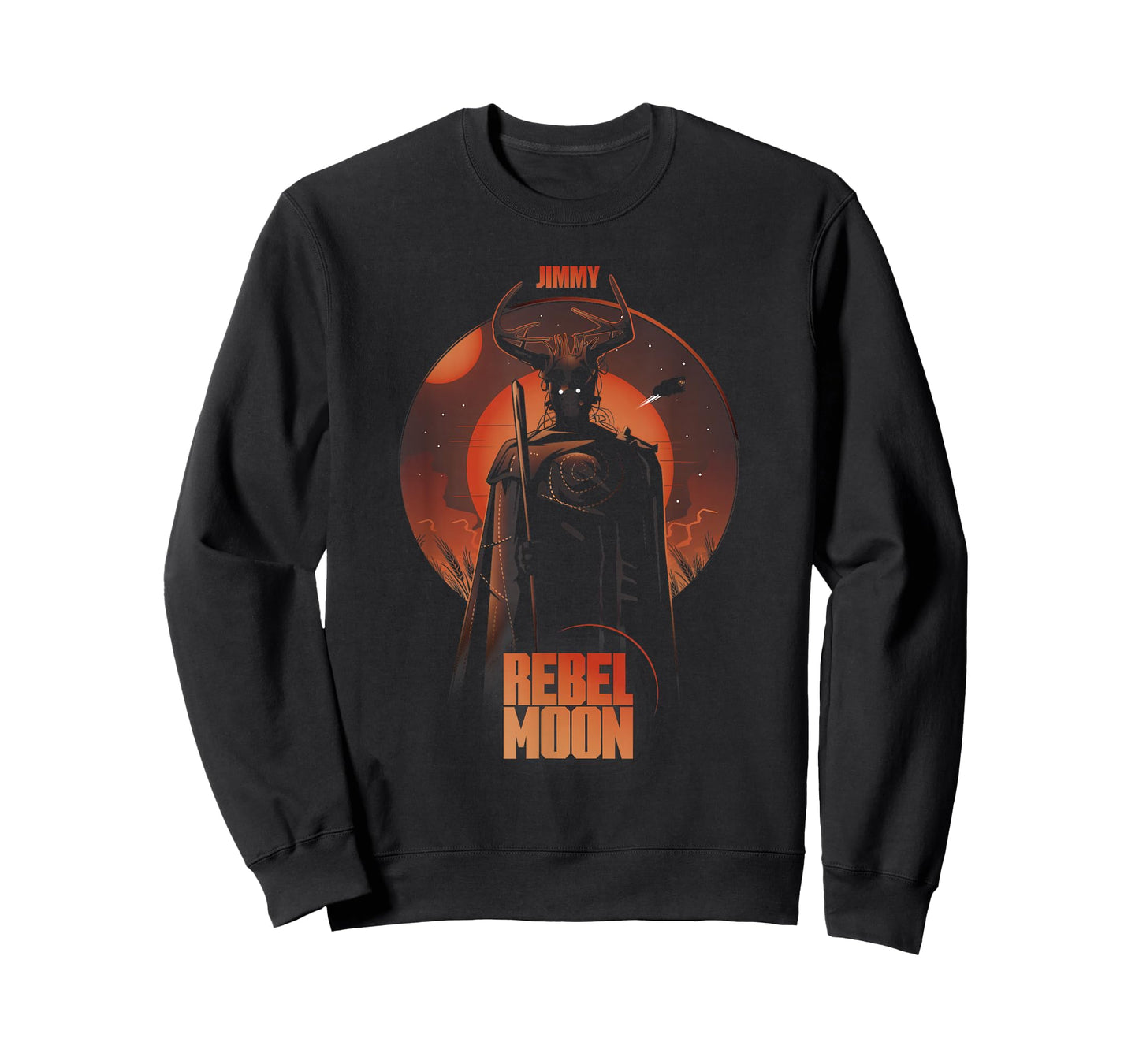Rebel Moon Red Galactic Jimmy Celestial Silhouette Poster T-Shirt