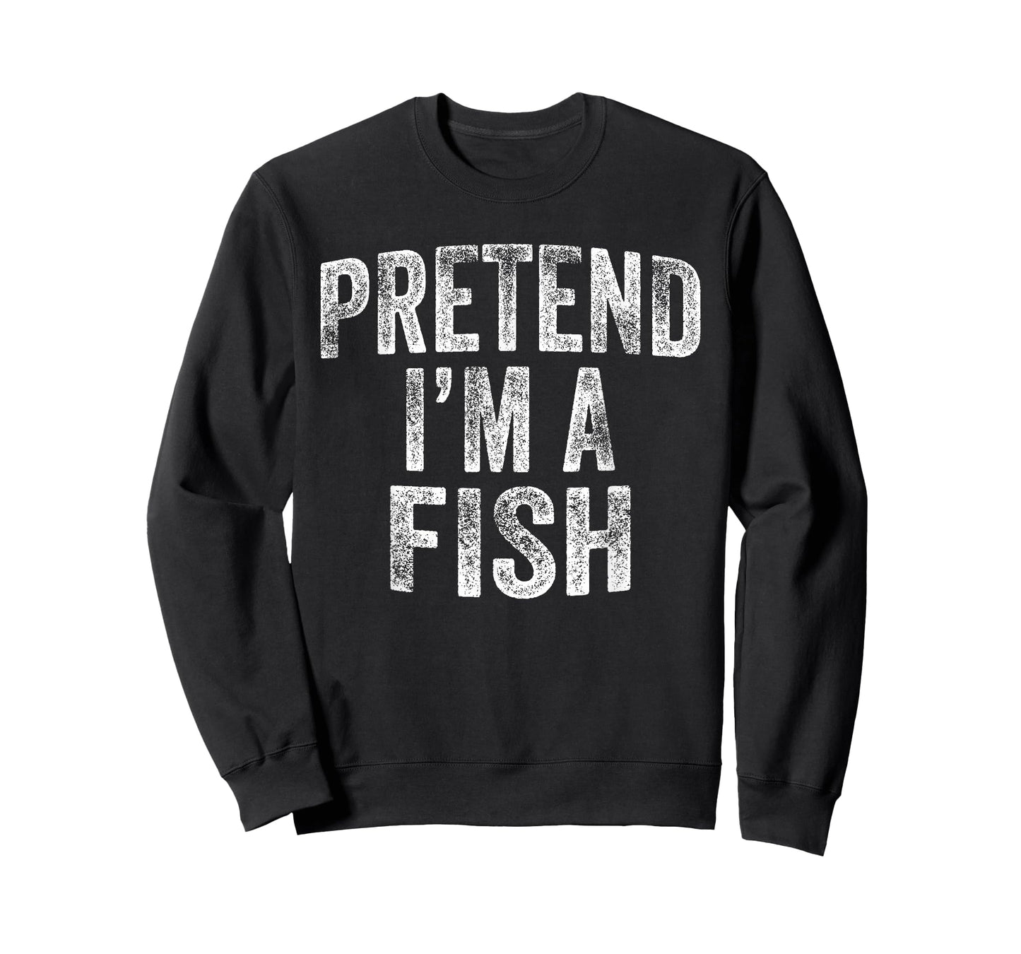 Pretend I'm A Fish Costume Family Lazy Halloween Party Fish T-Shirt