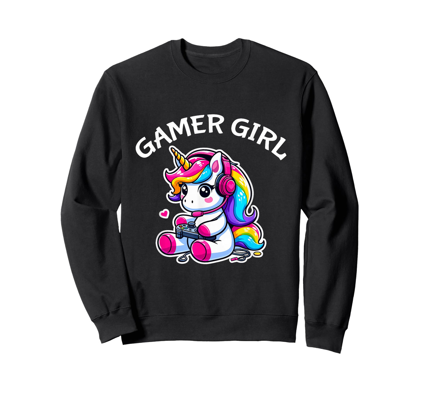 Cute Video Game Gaming Unicorn Gamer Girl T-Shirt
