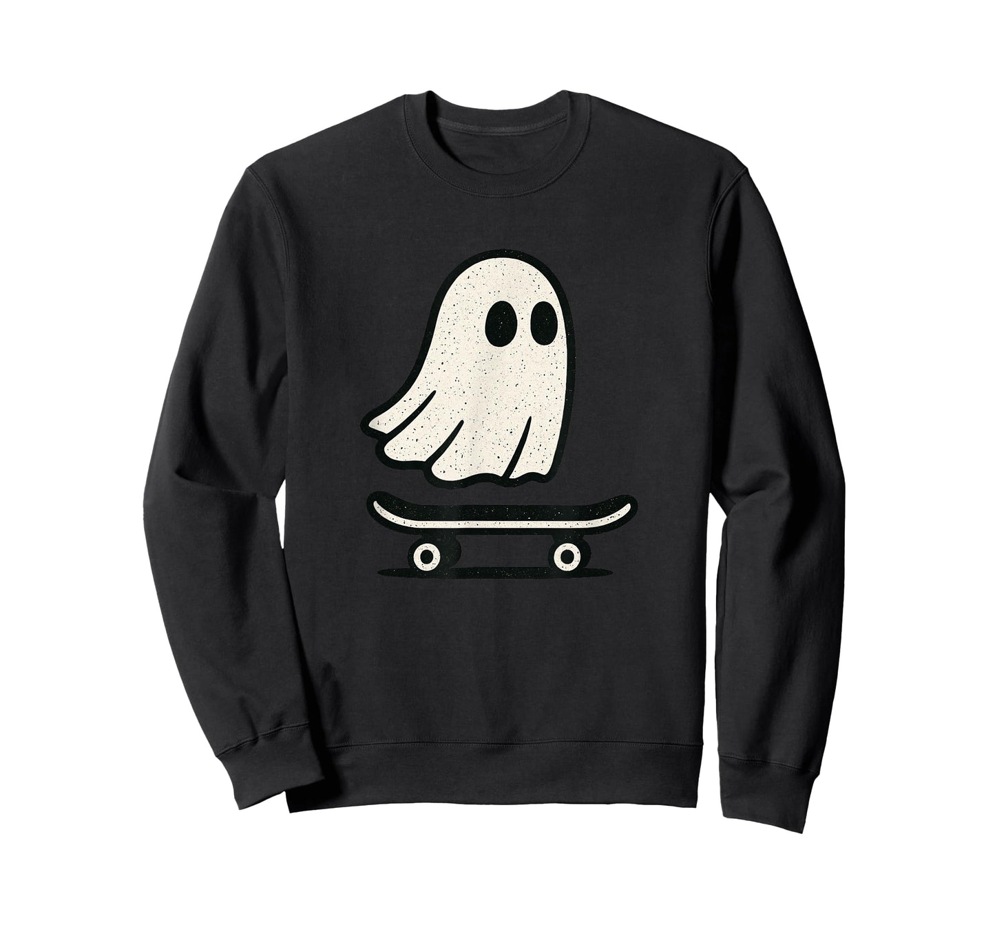 Ghost On Skateboard Funny Halloween Costume Men Women T-Shirt