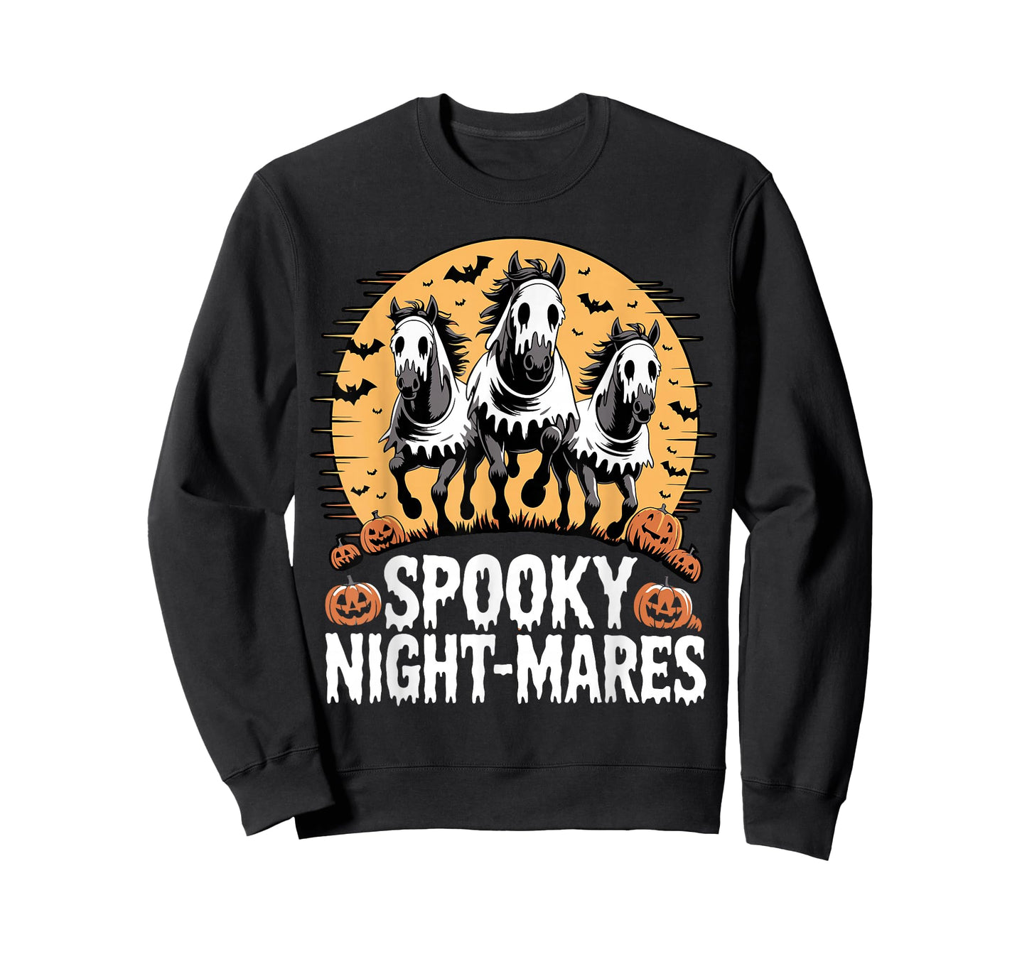 Spooky Night-Mares Halloween Ghost Horse Lover T-Shirt