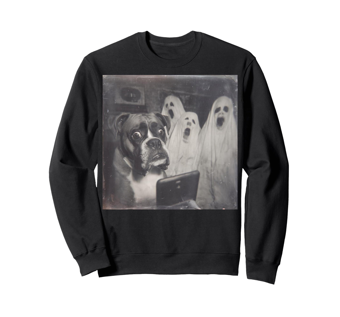 Boxer Ghost Funny Halloween, Scary Dog Spooky Season T-Shirt