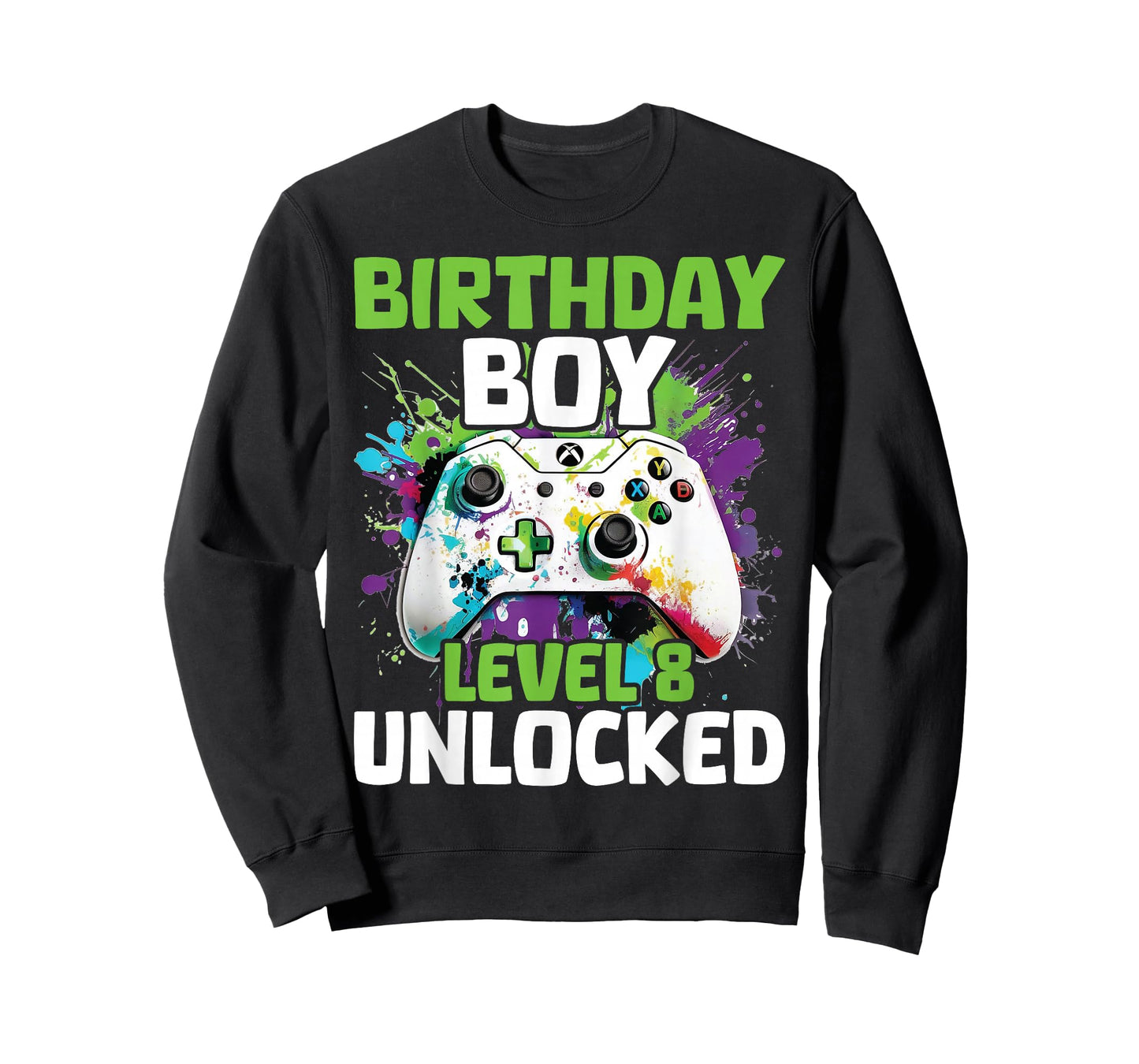 Level 8 Unlocked Video Game 8th Birthday Gamer Gift Boys T-Shirt