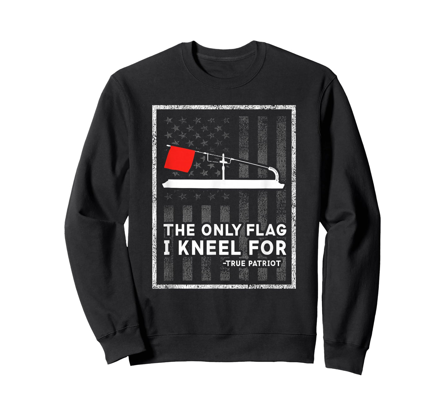 Ice Fishing Tip Up The Only Flag I Kneel for T-Shirt T-Shirt