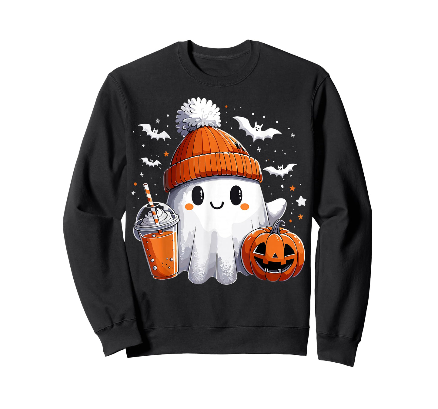 Ghost Drink Halloween Drink Pumpkin T-Shirt