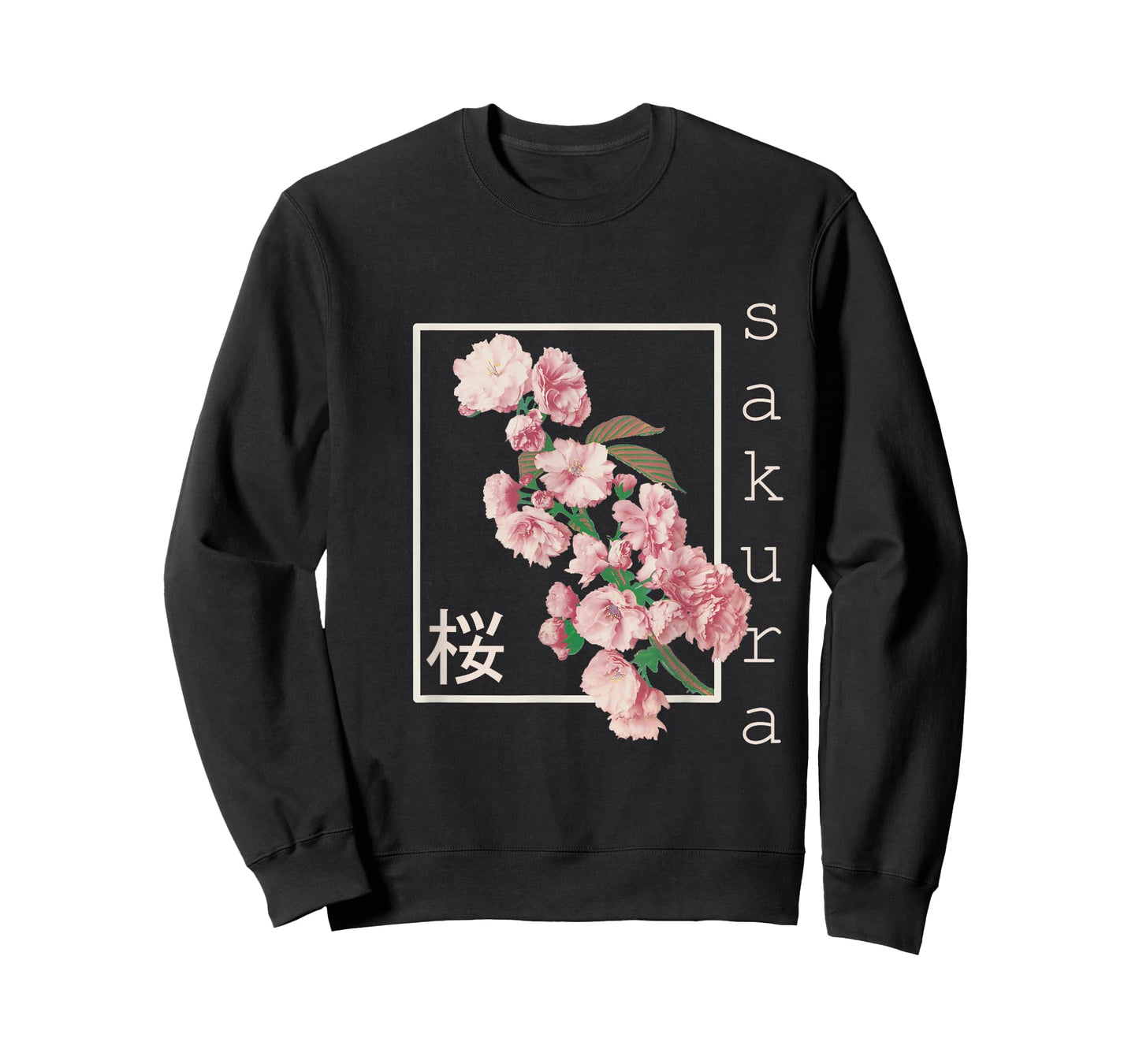Cherry blossom shirt vintage Japanese Sakura Kanji aesthetics T-Shirt