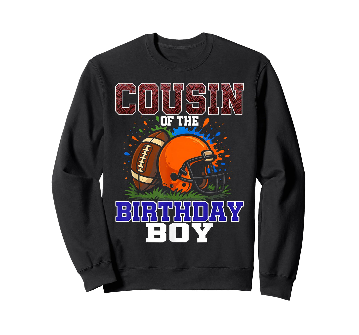 Cousin of The Birthday Boy Football Party Family Matching T-Shirt