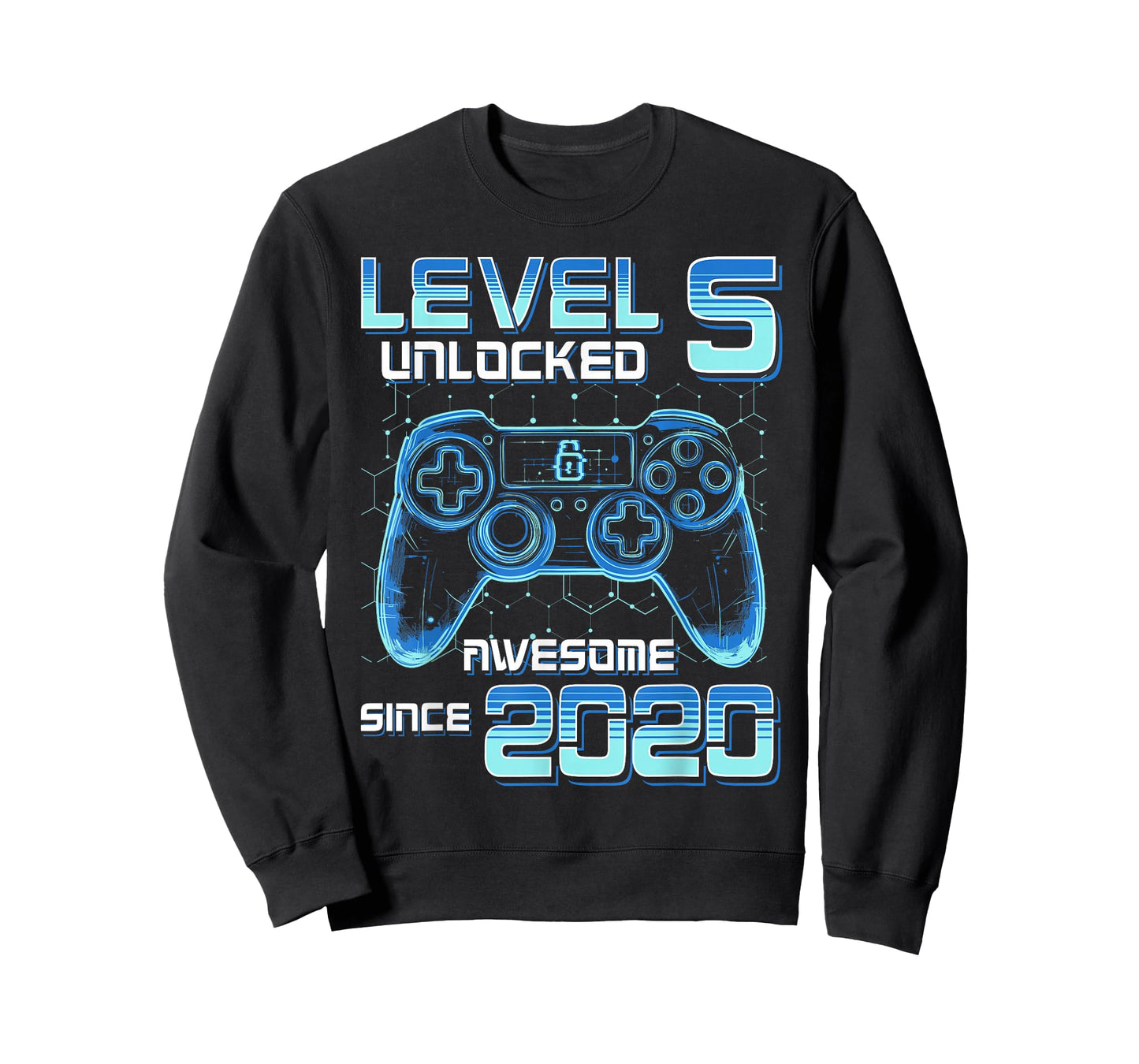 Level 5 Unlocked Video Game Party 6th Birthday Gamer Boys T-Shirt