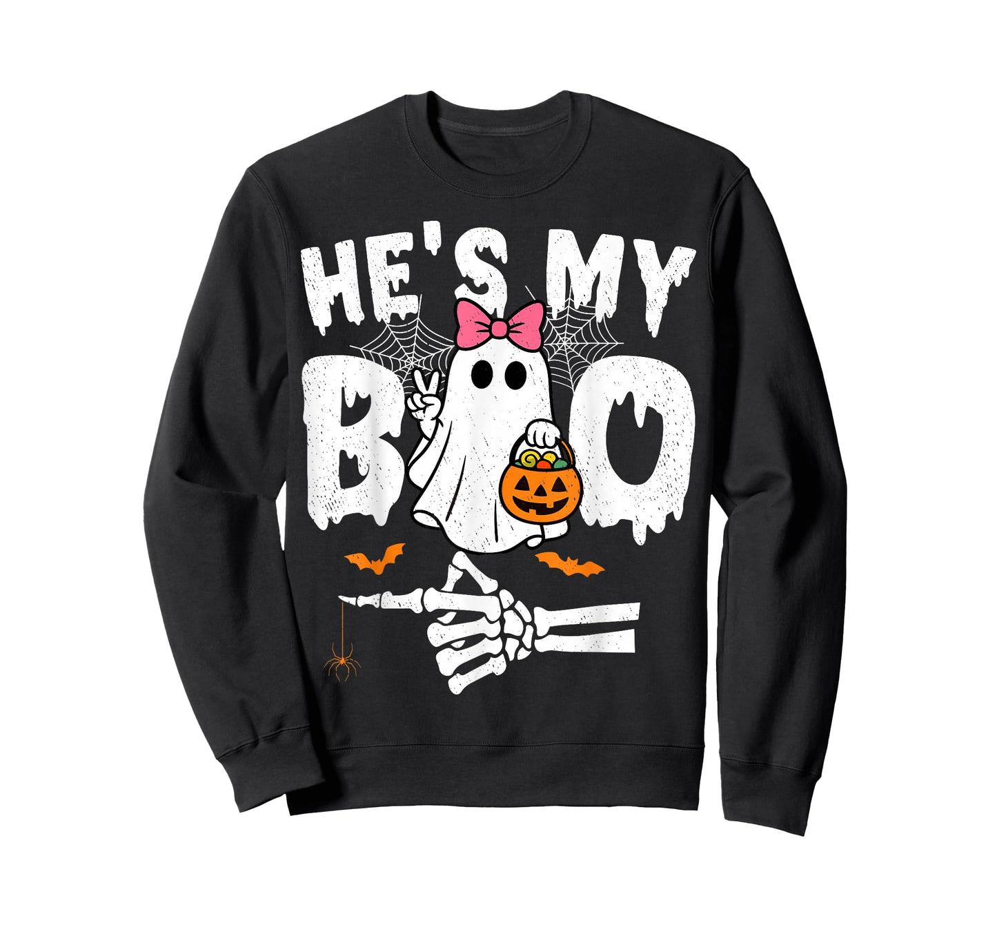 He's My Boo Matching Couple Halloween Couples She's My Boo T-Shirt