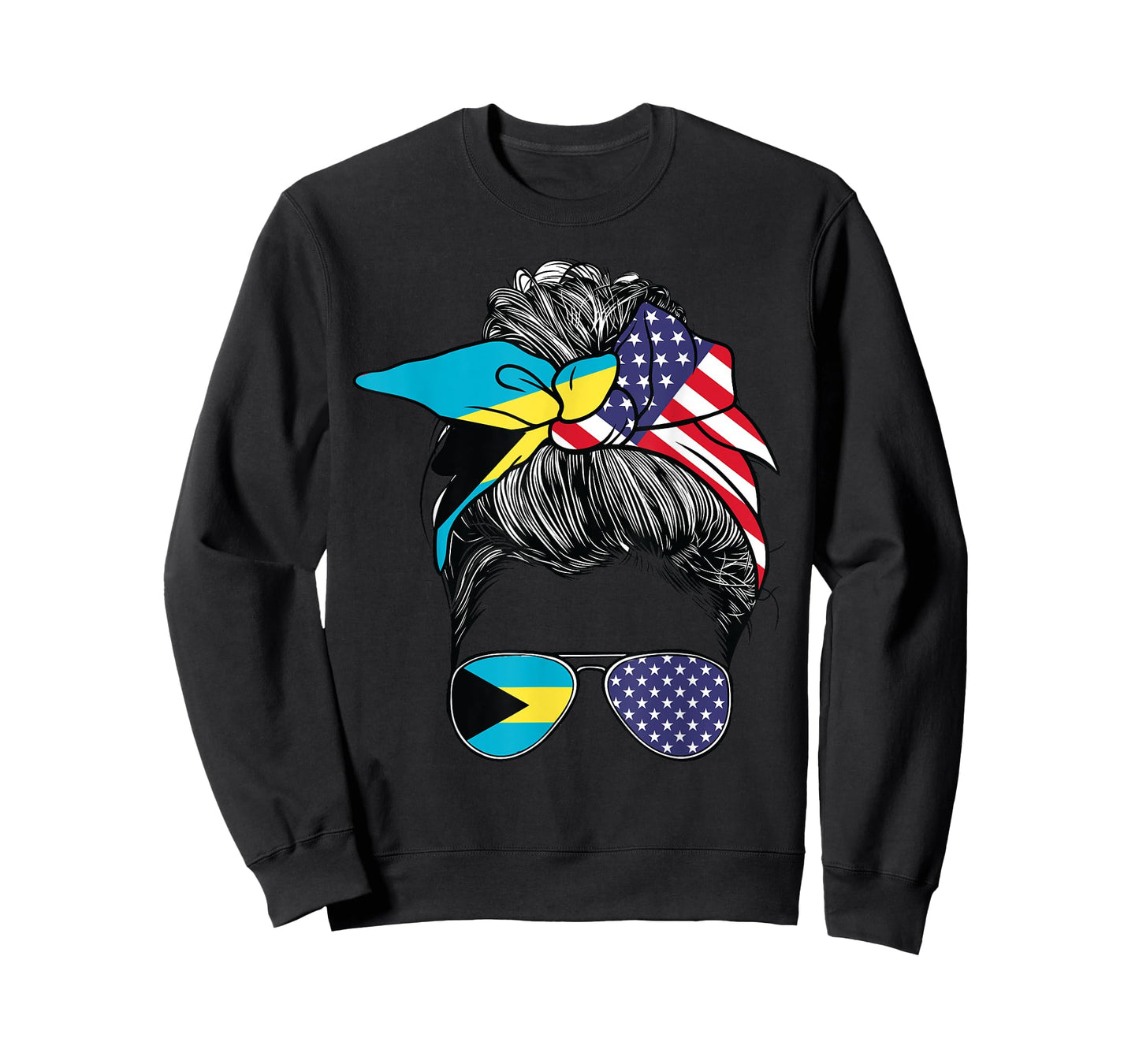 Bahamas Women Bahamian Flag American Heritage USA Bahamas T-Shirt
