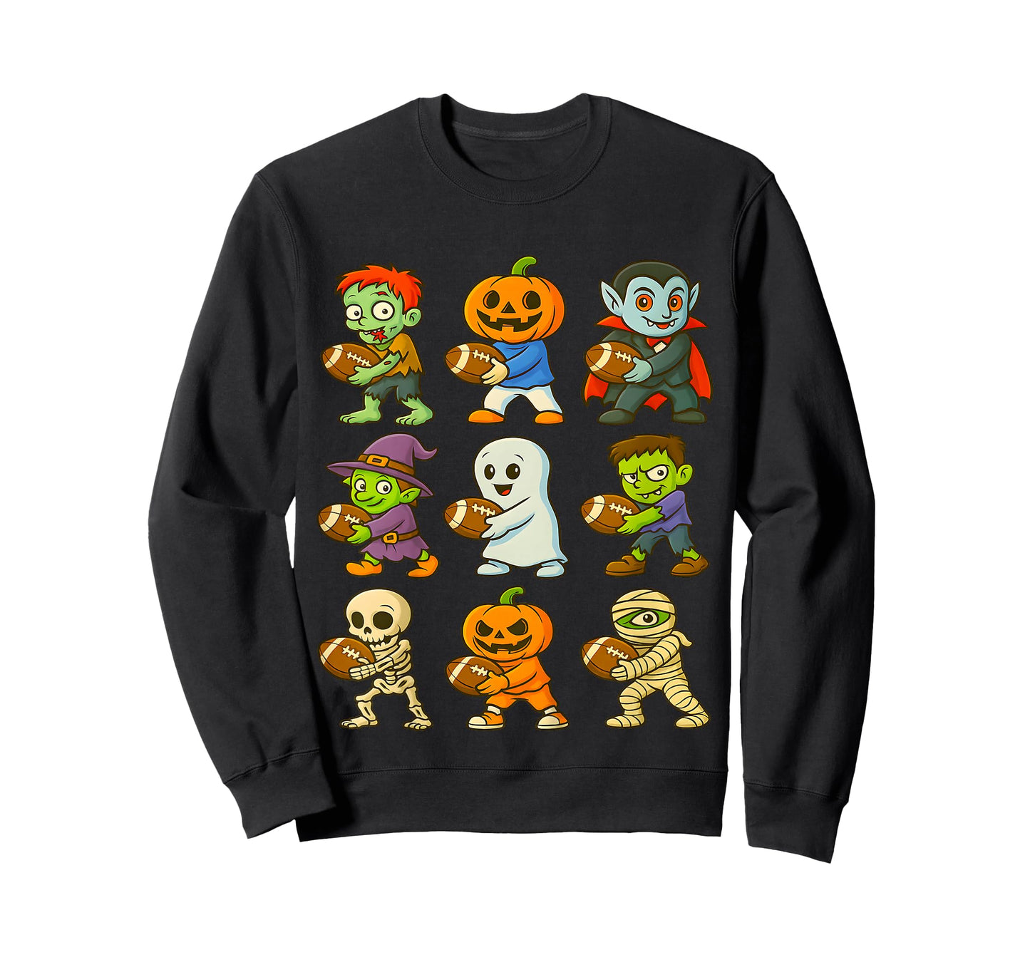 Funny Halloween Football Toddlers Costume Spooky T-Shirt