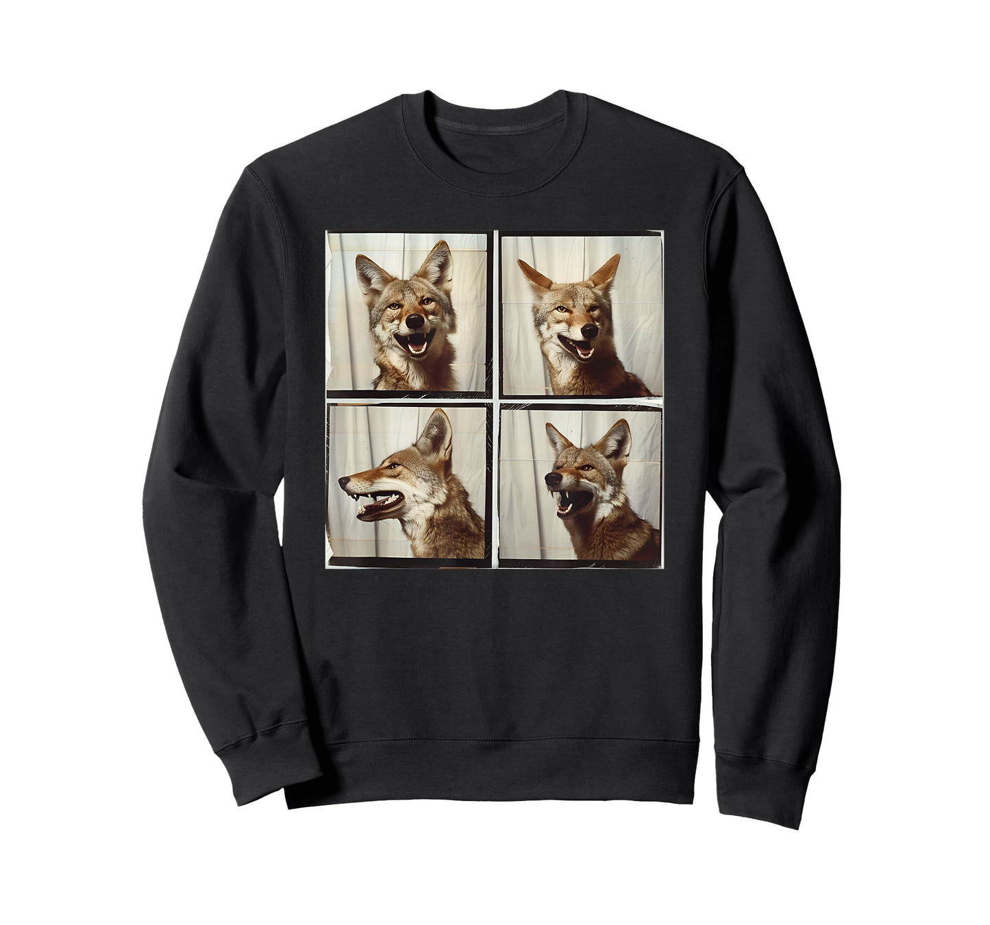 Cool Coyote Wolf Funny Animal Photobooth Smiling Coyote T-Shirt