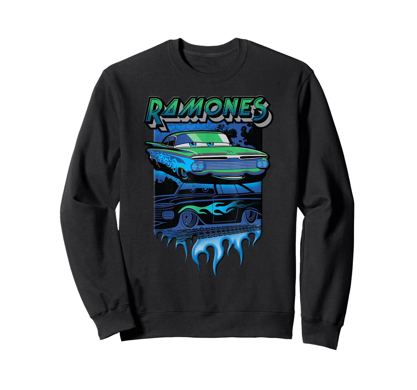 Disney Pixar Cars Ramones Big Flames T-Shirt