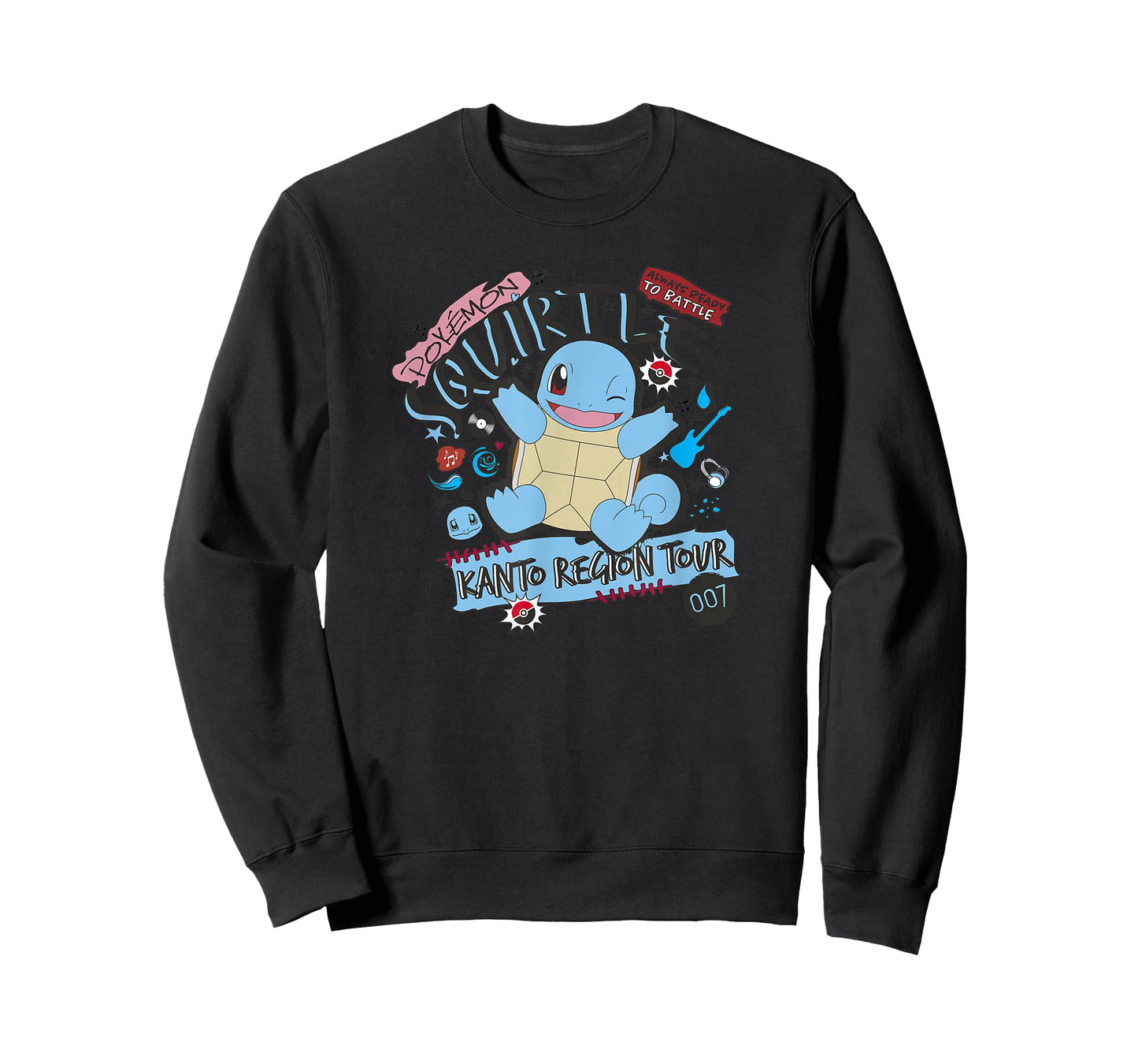 Pokémon Squirtle Kanto Region Tour Music Poster T-Shirt