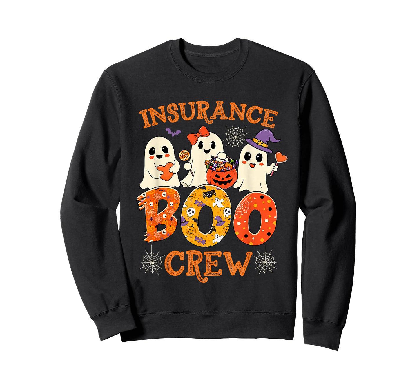 Insurance Boo Crew Funny Halloween Spooky Costume Teacher T-Shirt
