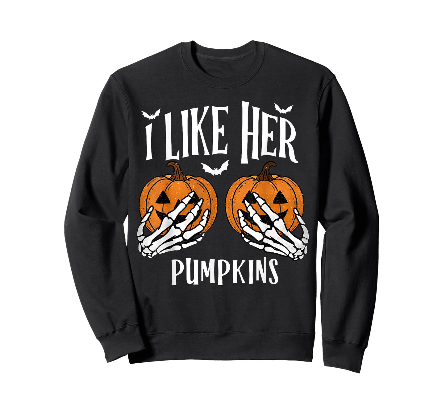 I Like Her Pumpkins I Like His Broomstick Halloween Couples T-Shirt