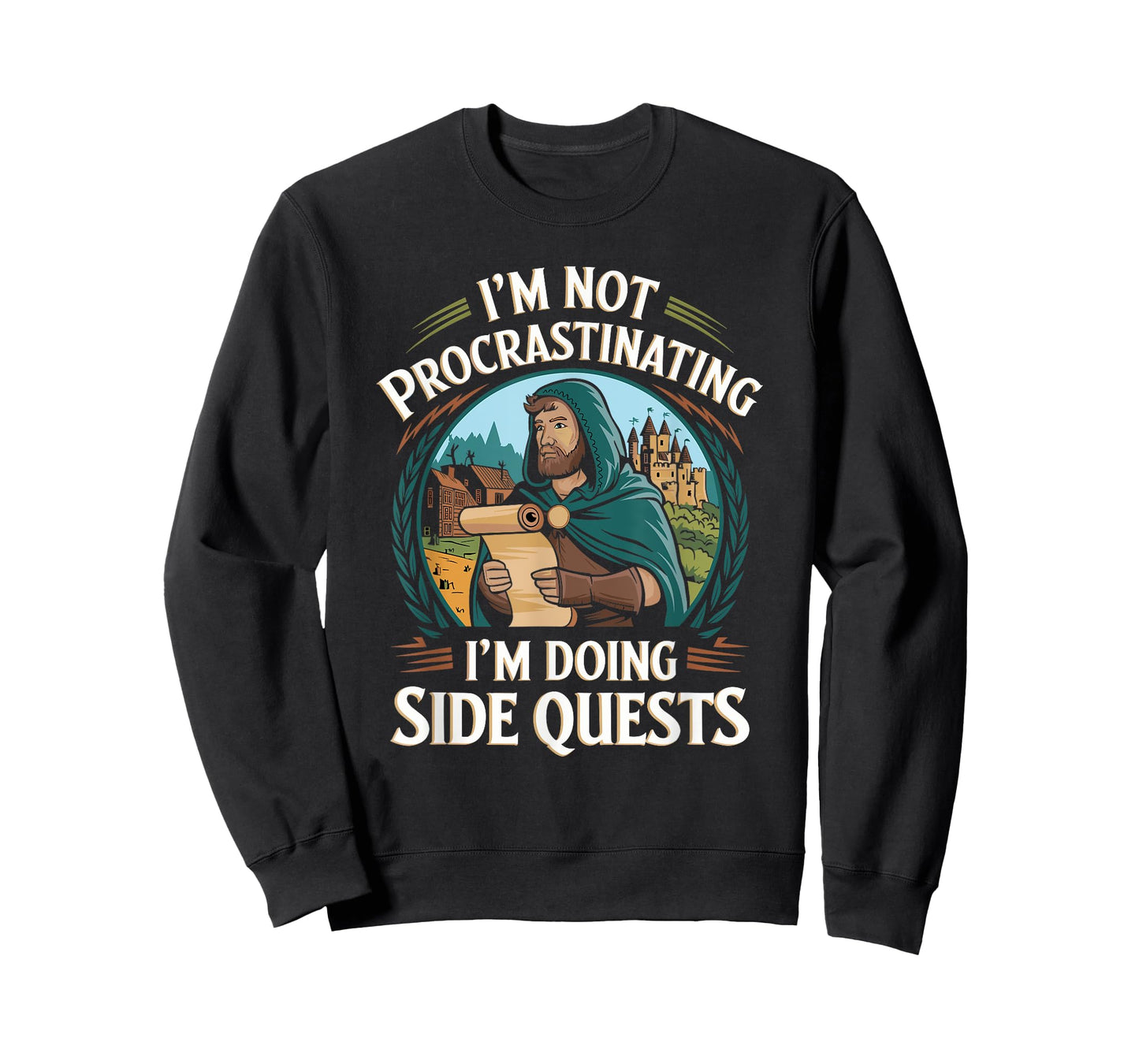 I'm Not Procrastinating Funny Side Quests Gamer T-Shirt