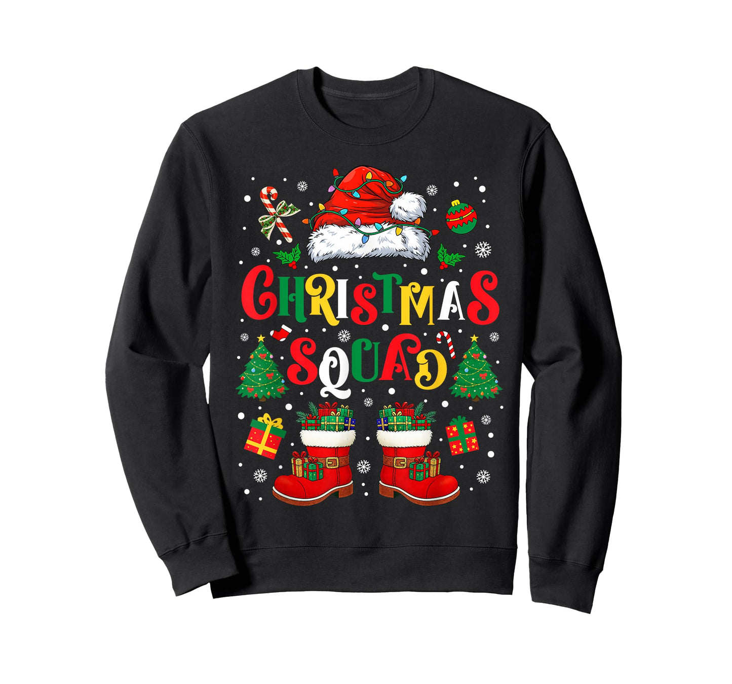 Christmas Squad Xmas PJ Christmas Pajamas Family Kids Friend T-Shirt