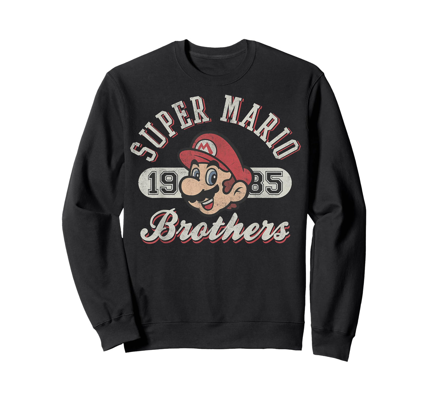 Super Mario Bros 1985 Face Vintage Logo Graphic T-Shirt