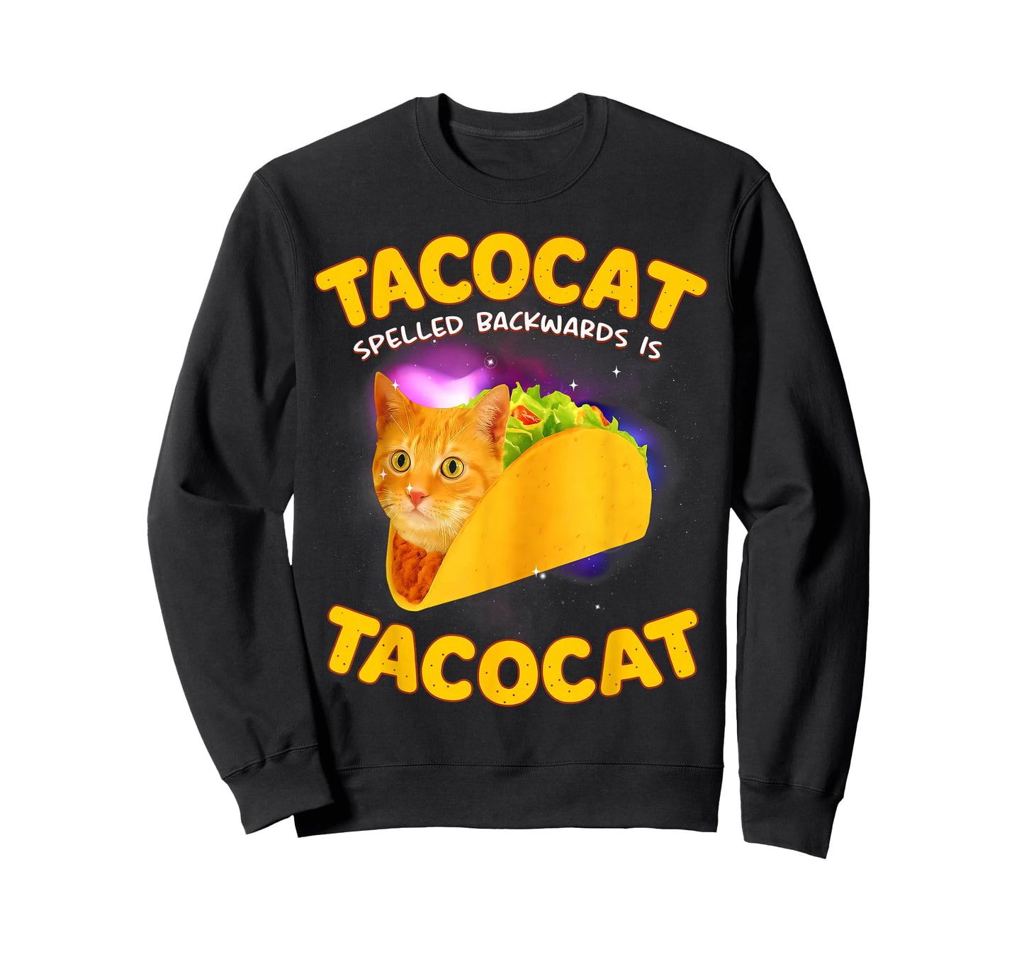 Tacocat Spelled Backward is Tacocat Cat Meme Taco Lover T-Shirt