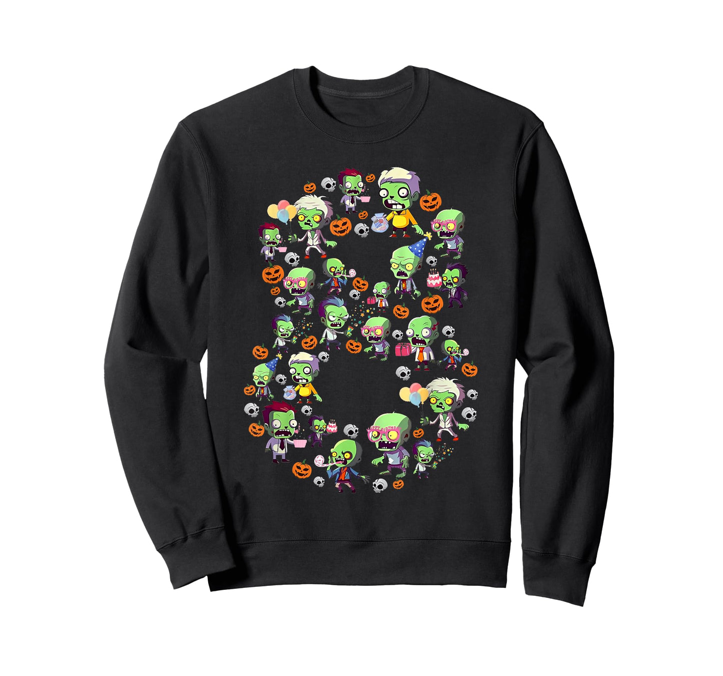 Halloween 8 Years Old Boy It's My 8th Birthday Zombie Lover T-Shirt