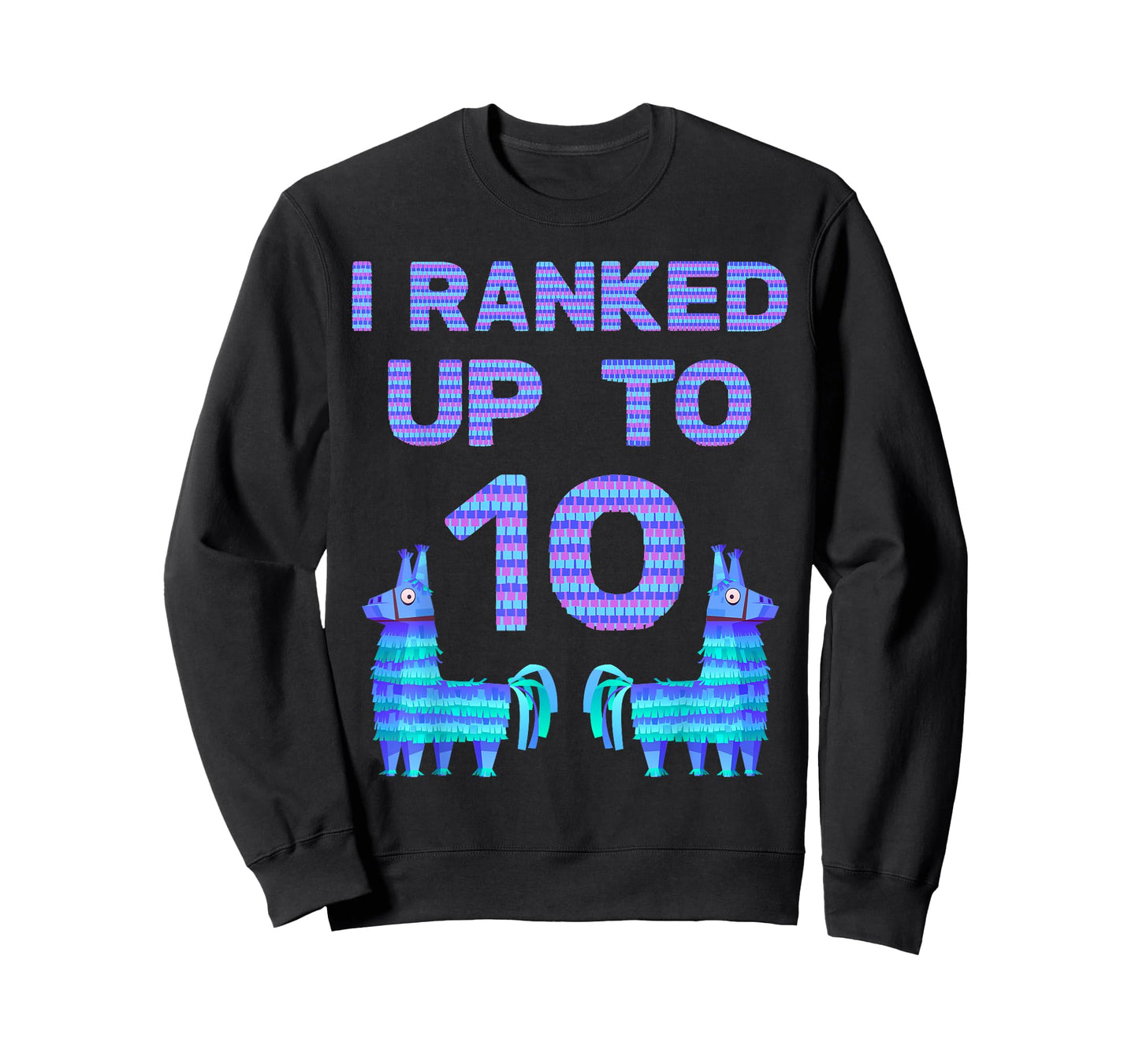 Piñata Birthday -Video Game Llama 10 Year Old Birthday Shirt T-Shirt