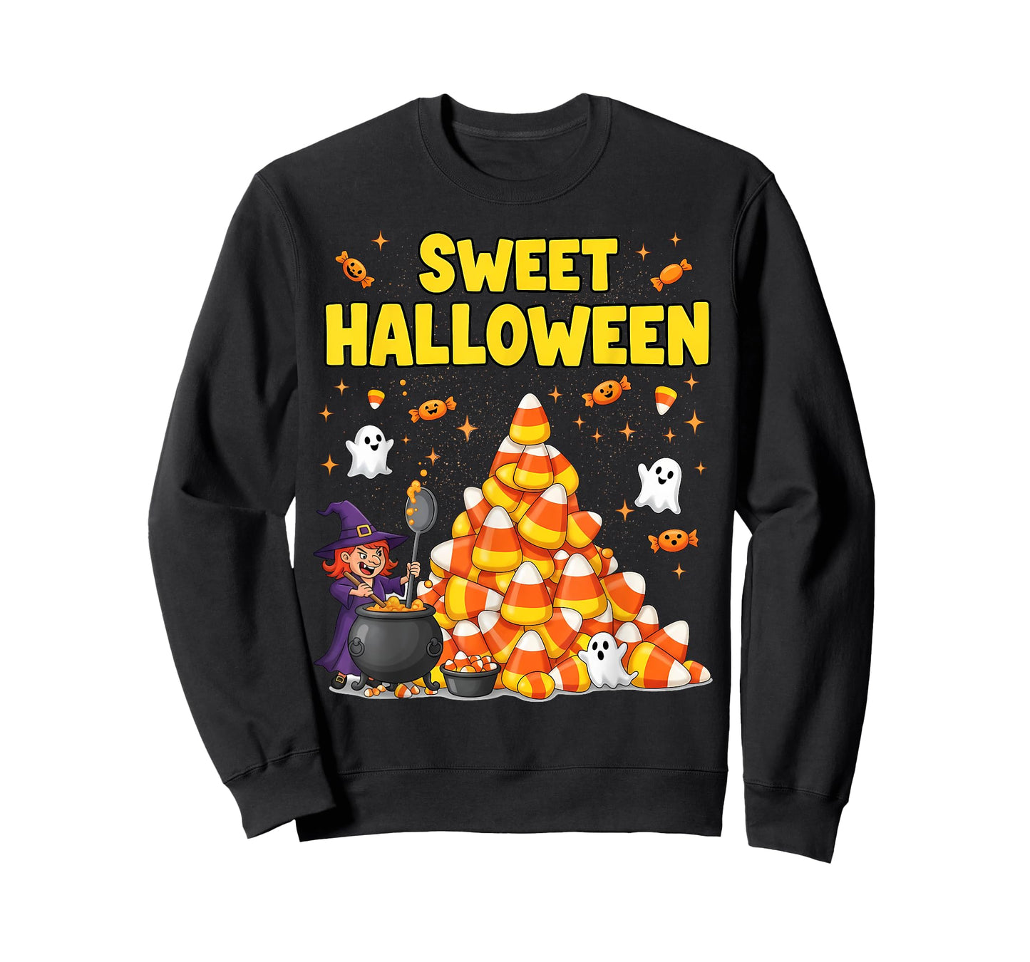 Funny Kids Boys and Girls Corn Candy Sweet Halloween T-Shirt