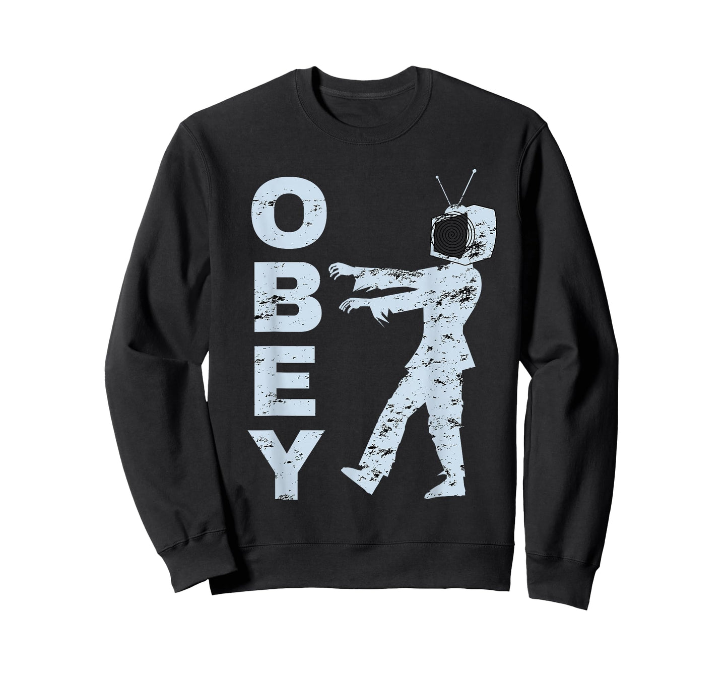 Obey TV Zombie Media Brainwashing Television T-Shirt