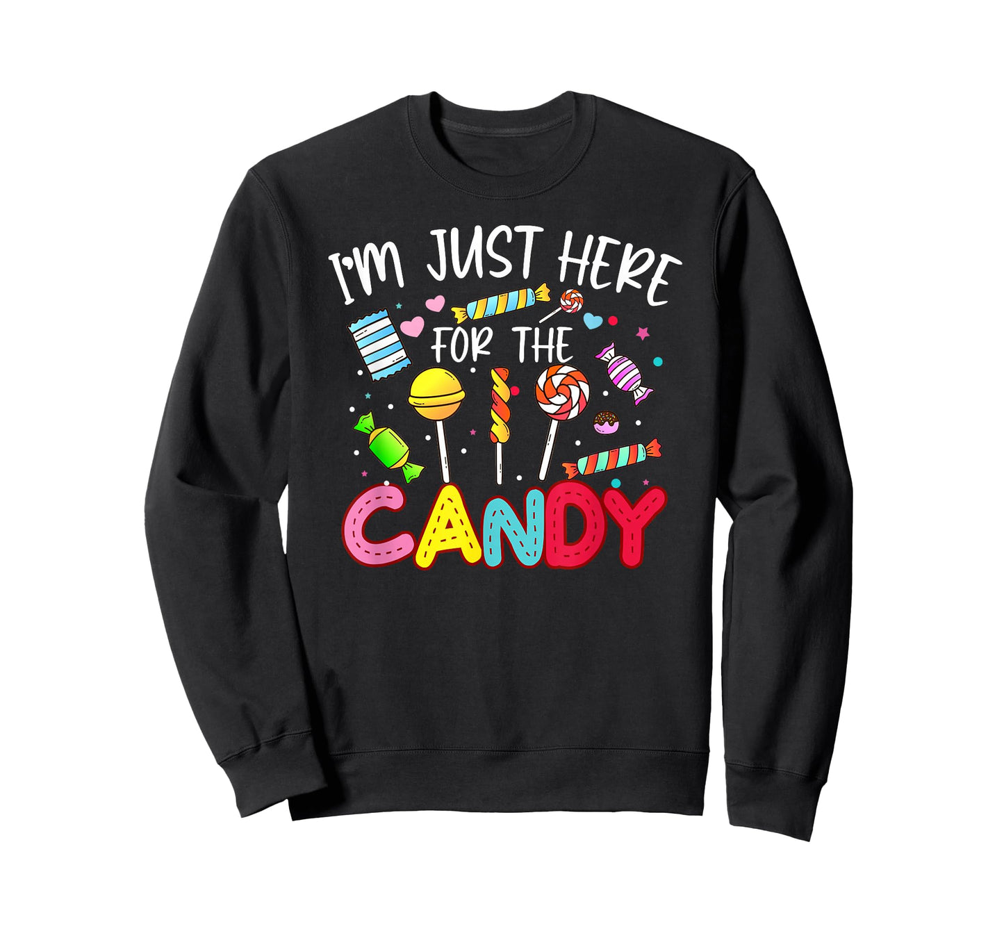I'm Just Here For The Candy T-Shirt Halloween Gifts T-Shirt