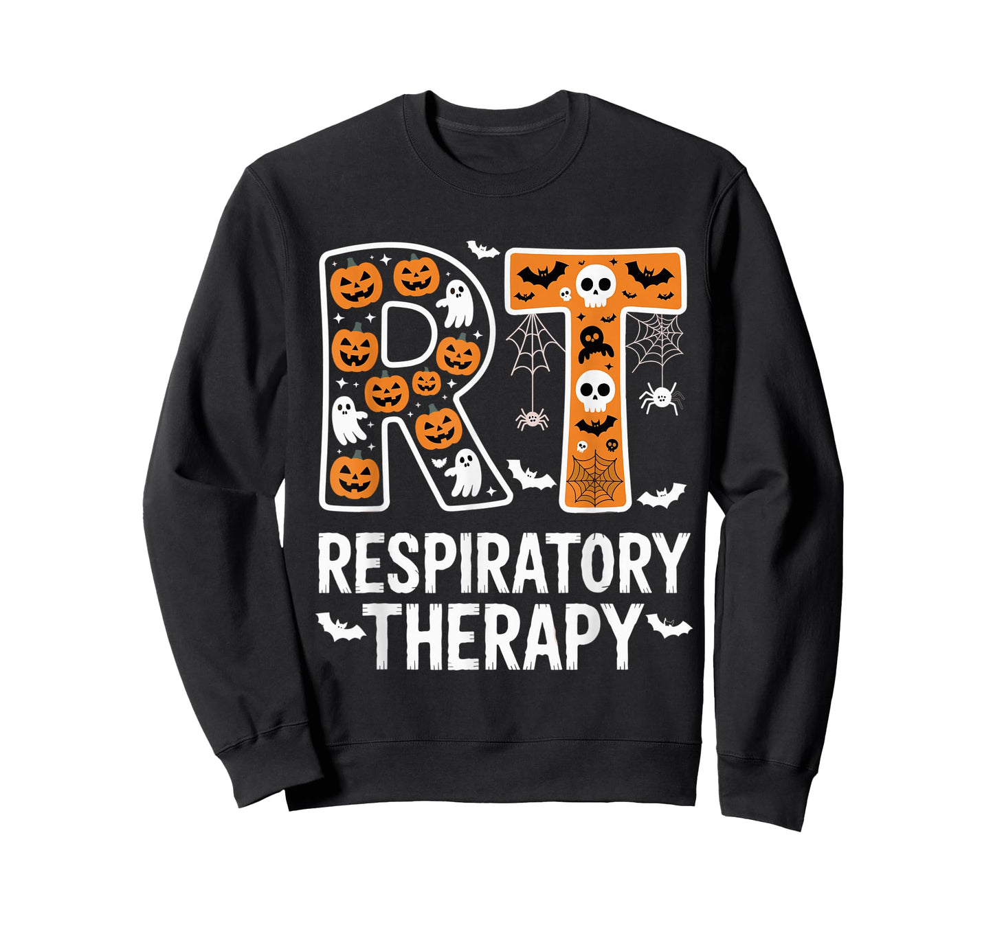 Respiratory Therapist Halloween Ghost Pumpkin RT Nurse T-Shirt