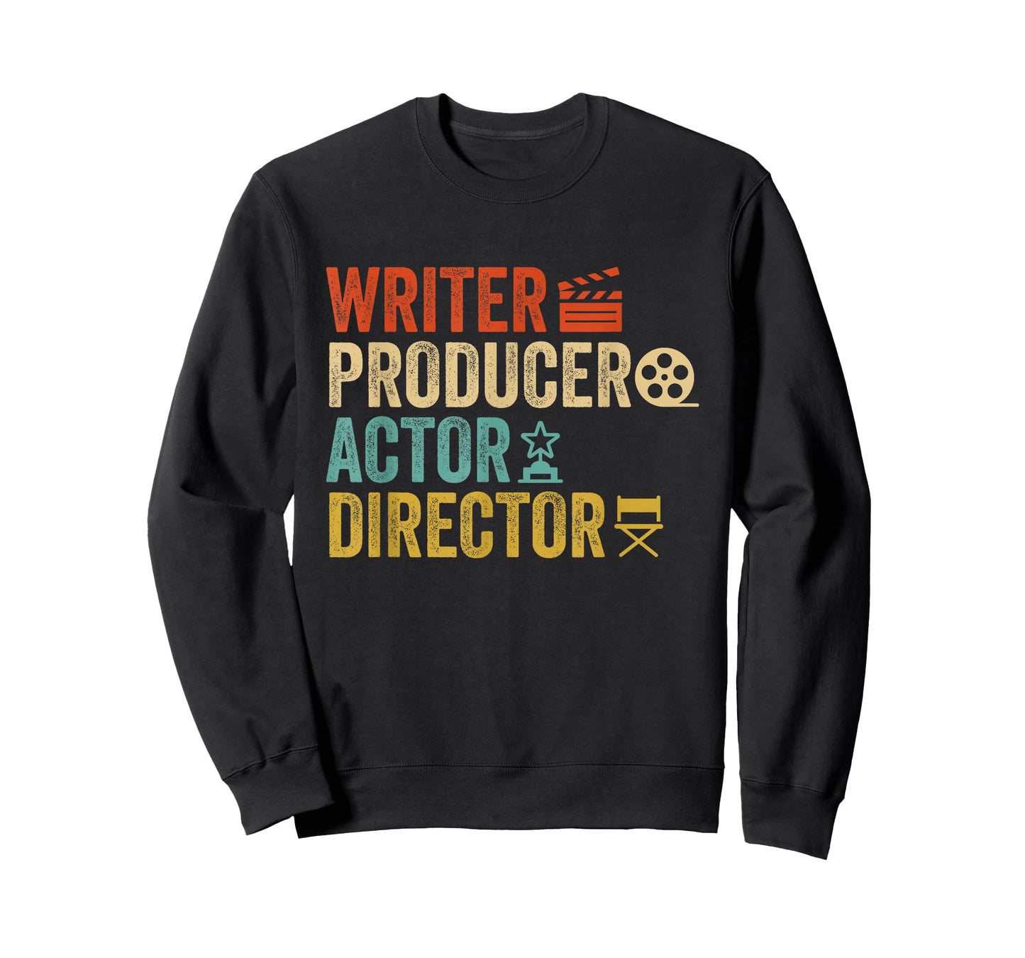 Writer Producer Actor Director Retro Film Filmmaking T-Shirt