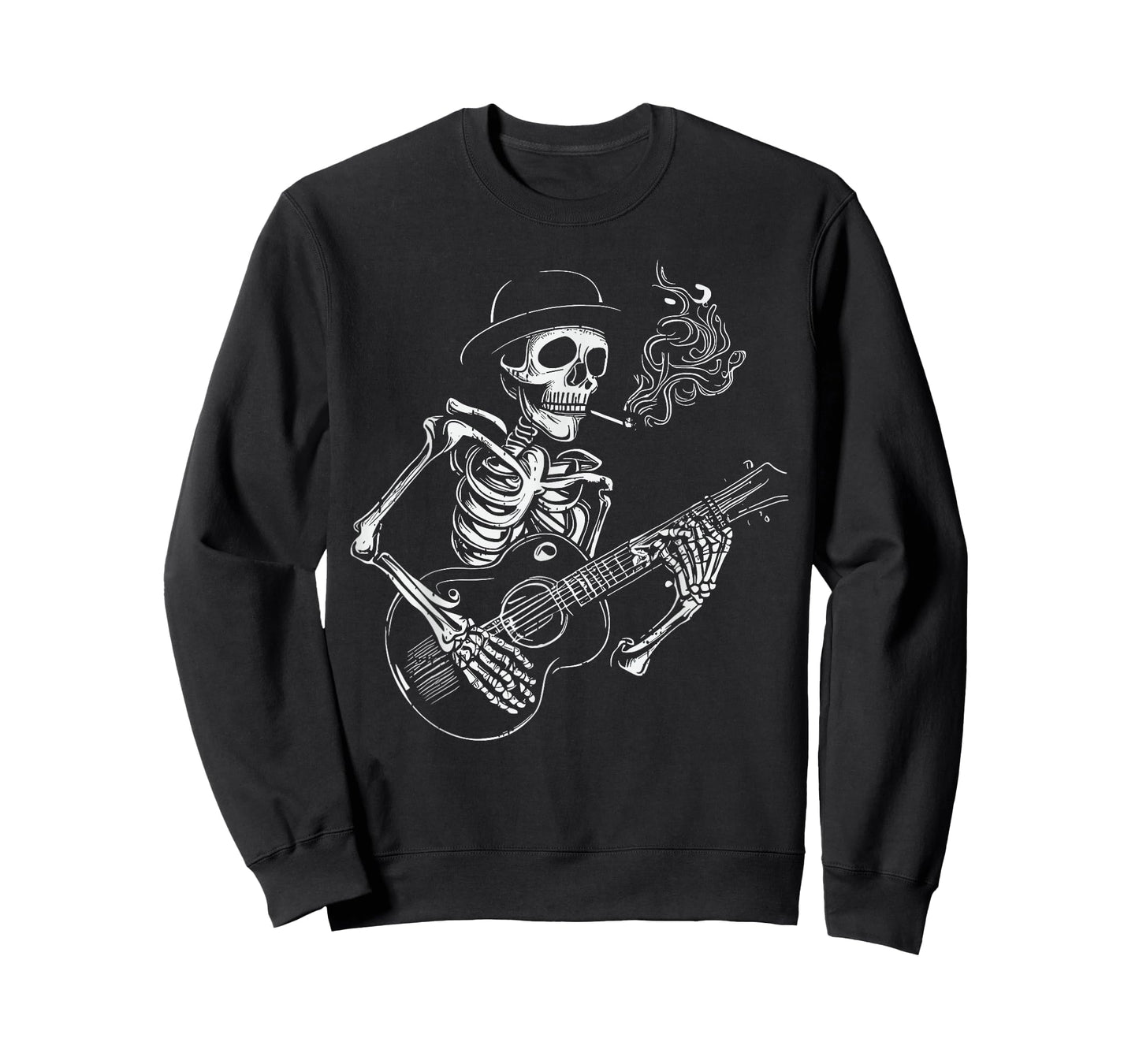 Skeleton Guitar PLayer Halloween Bones Guitarist Musician T-Shirt